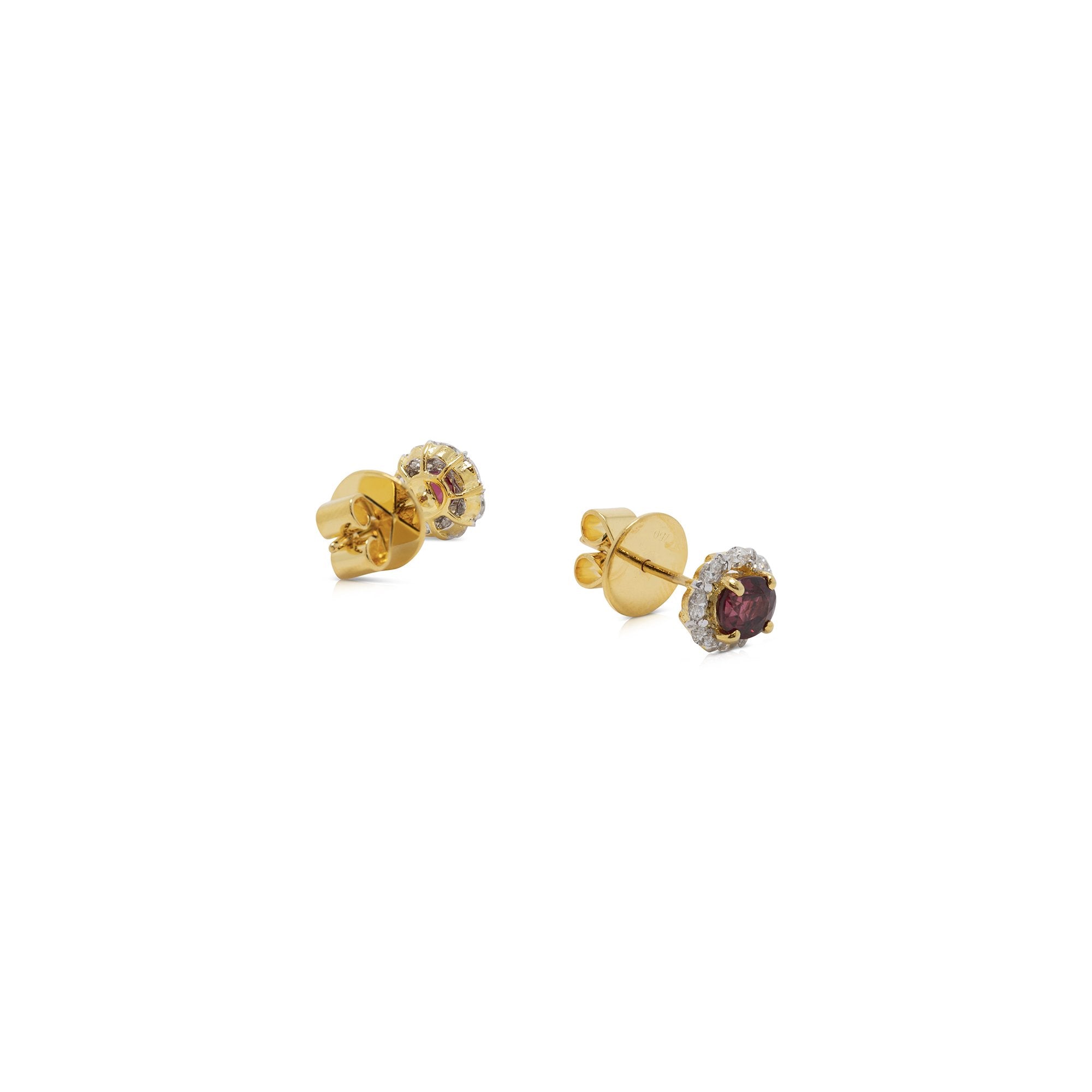 Ruby and Diamond Earrings