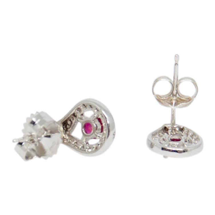 Ruby and Diamond Earrings