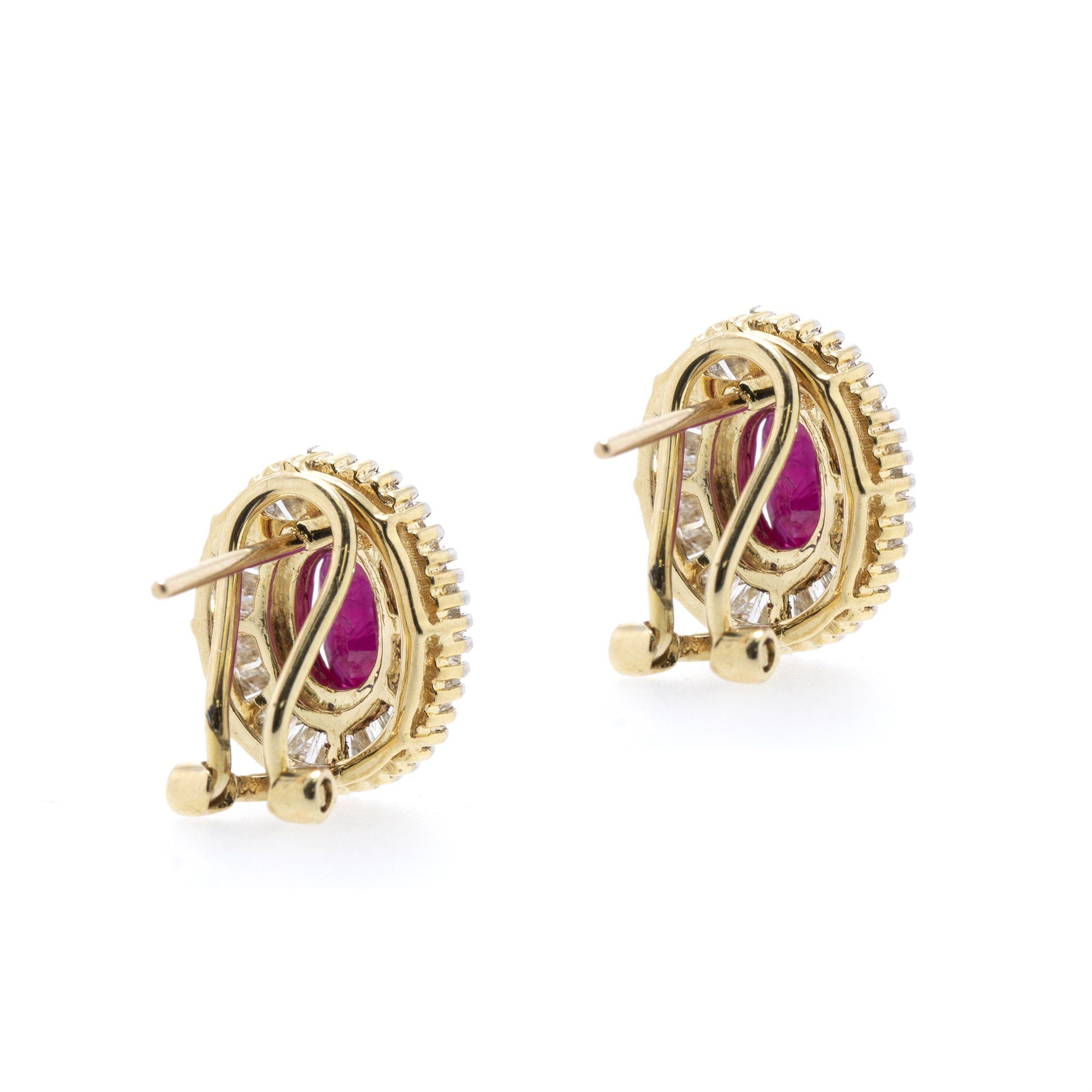 Ruby and Diamond Earrings