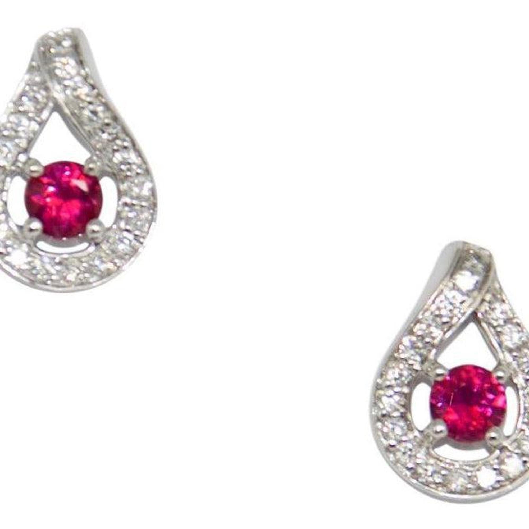 Ruby and Diamond Earrings