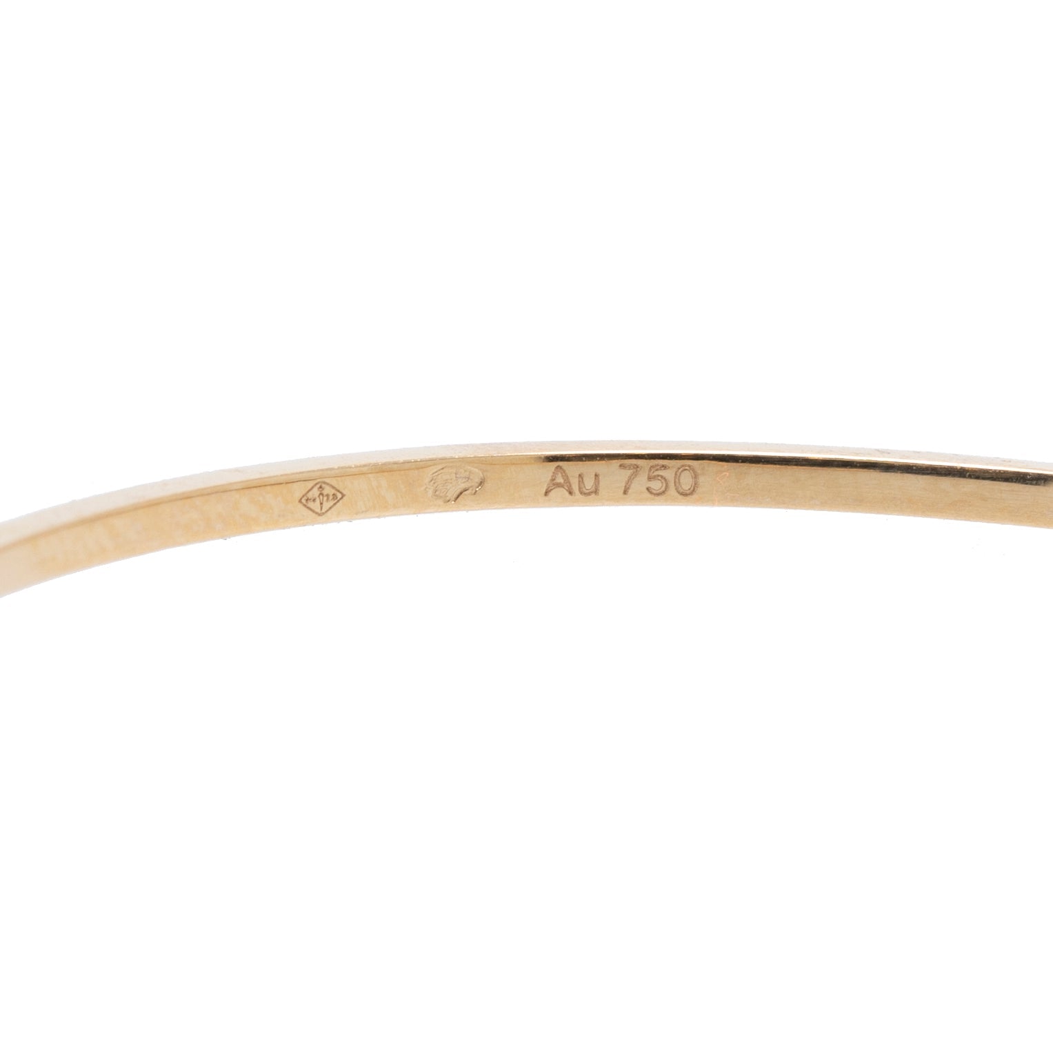 Saint Laurent 18k Gold Diamond Cuff Bracelet w/ Box