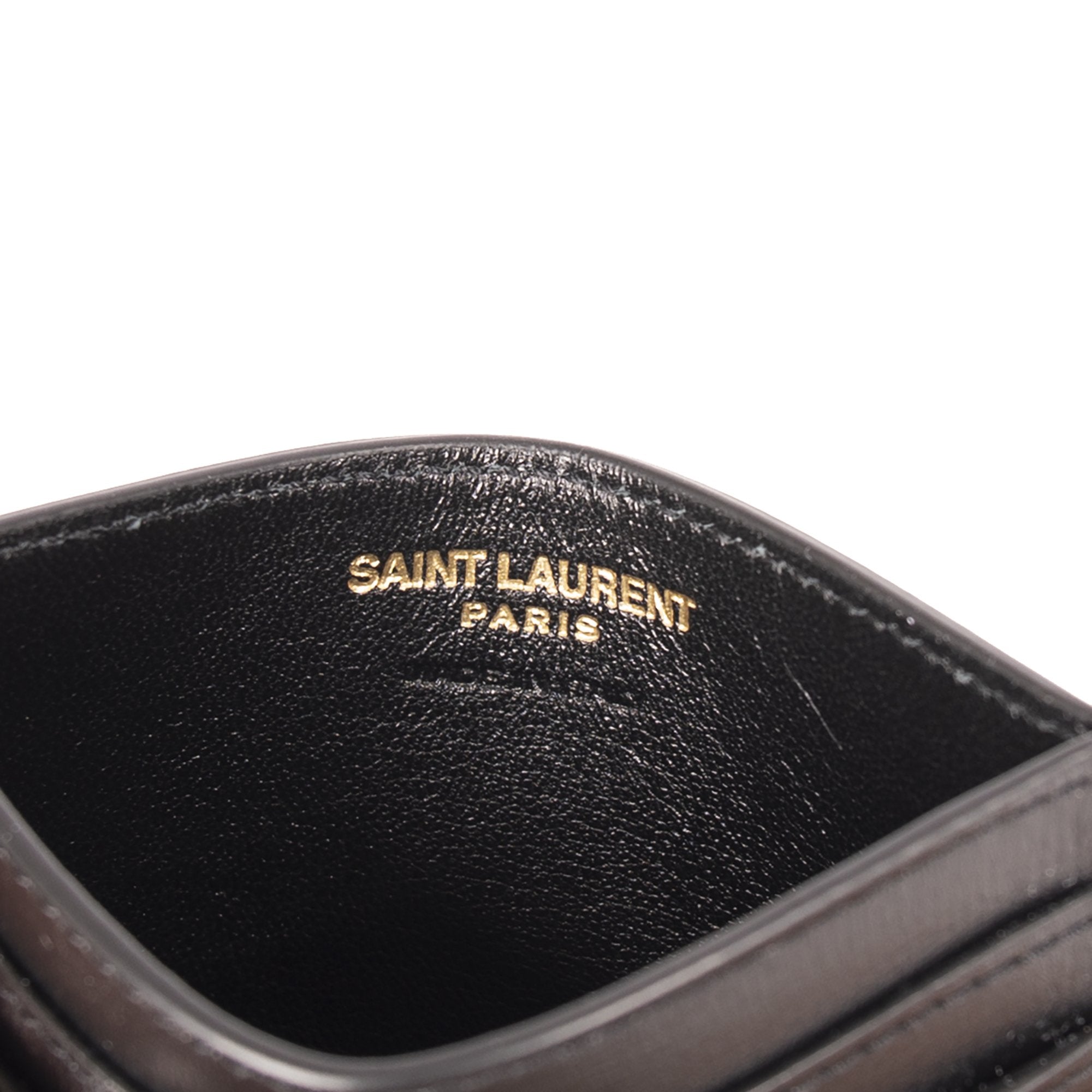 Saint Laurent 2020 Leather Card Holder w/ Box
