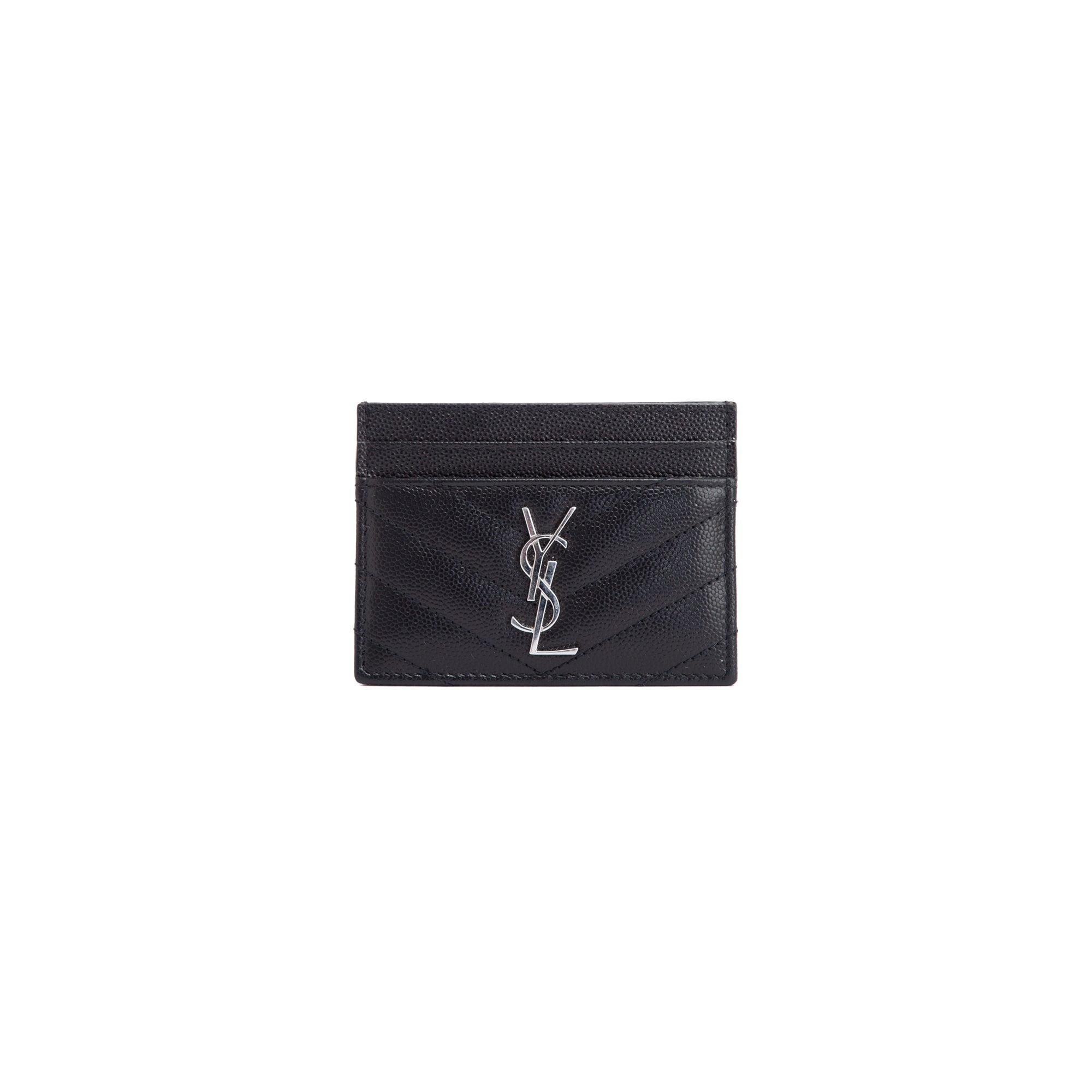 Saint Laurent 2020 Monogram Leather Card Holder w/ Box