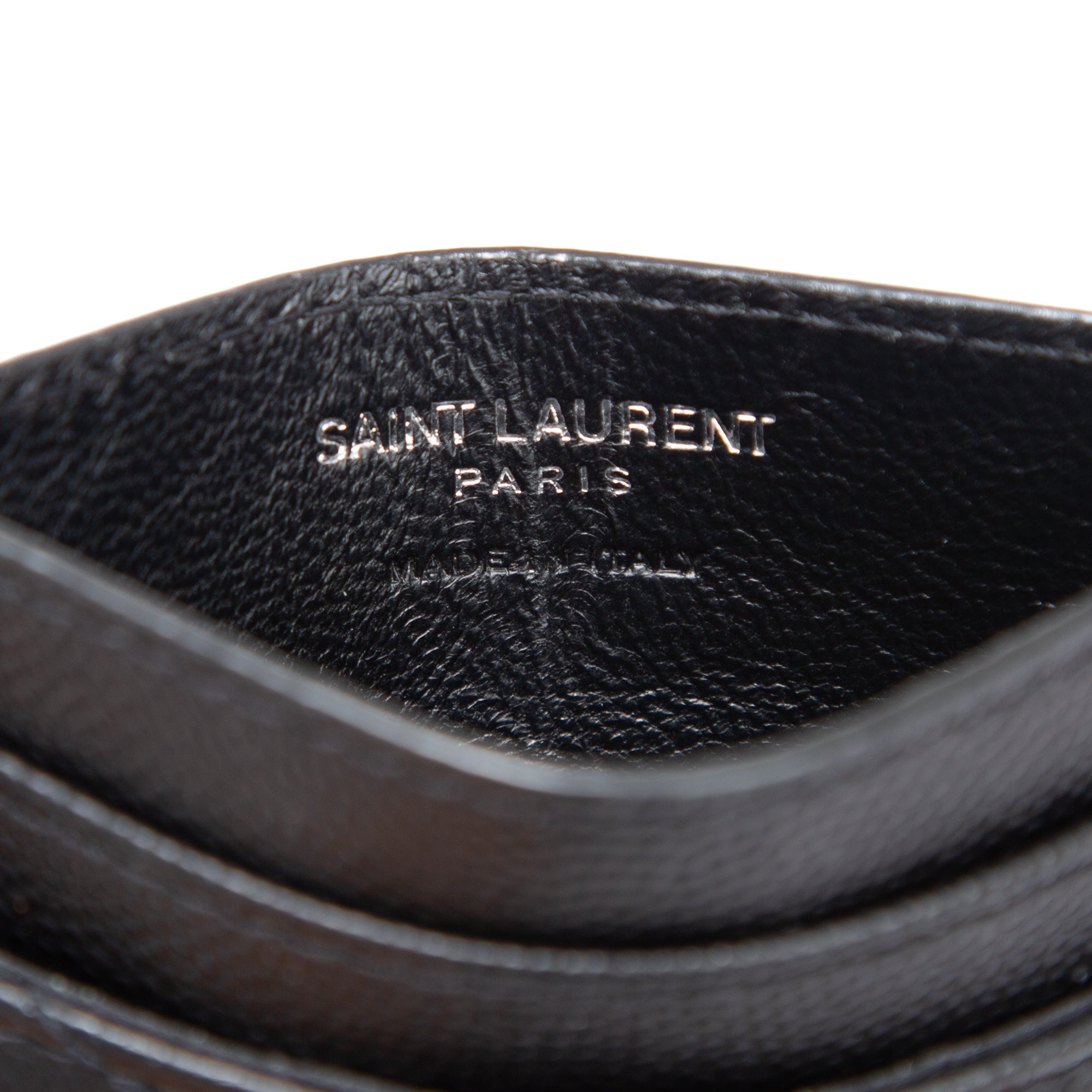 Saint Laurent 2020 Monogram Leather Card Holder w/ Box