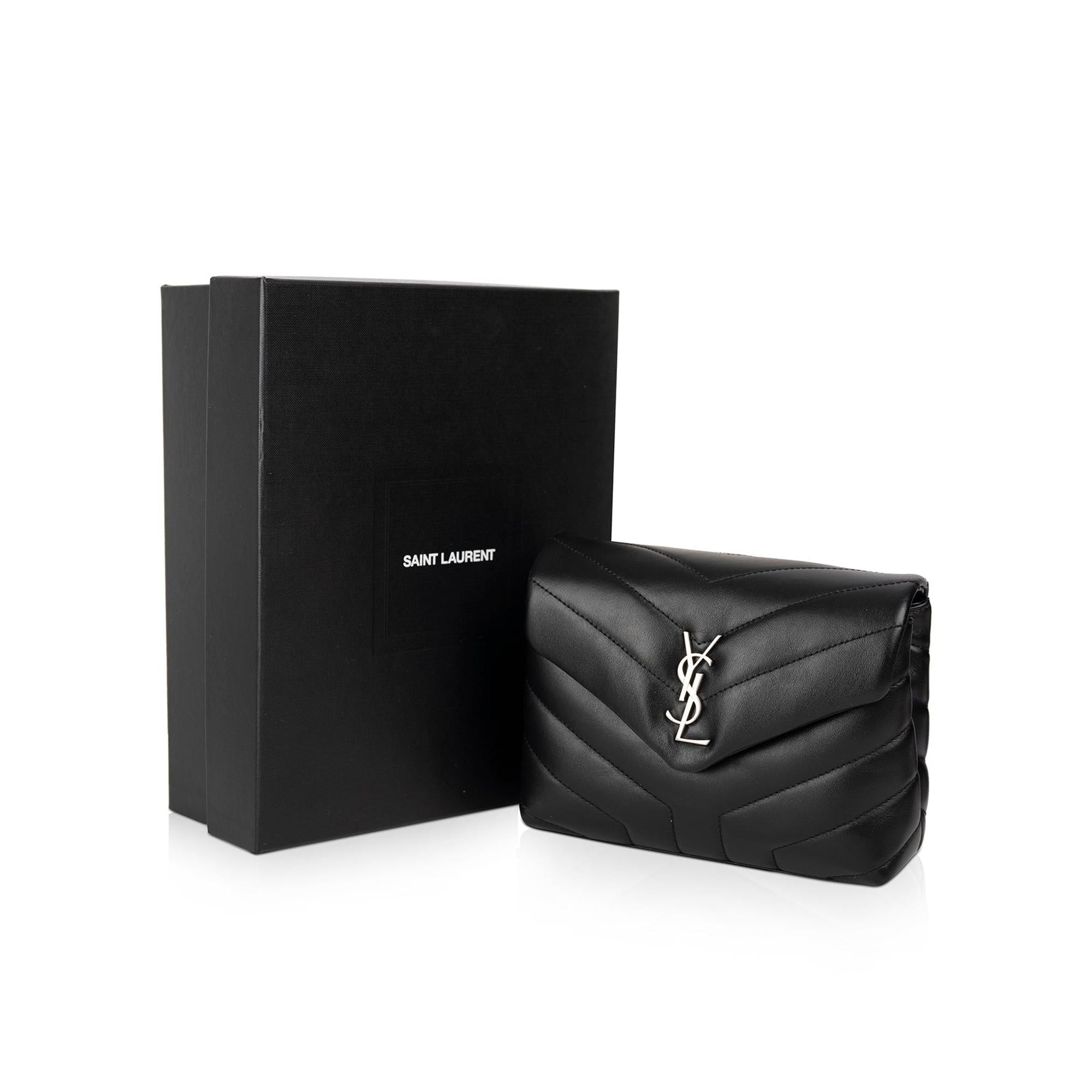 Saint Laurent 2020 Monogram Matelasse Toy Loulou Crossbody Bag w/ Box