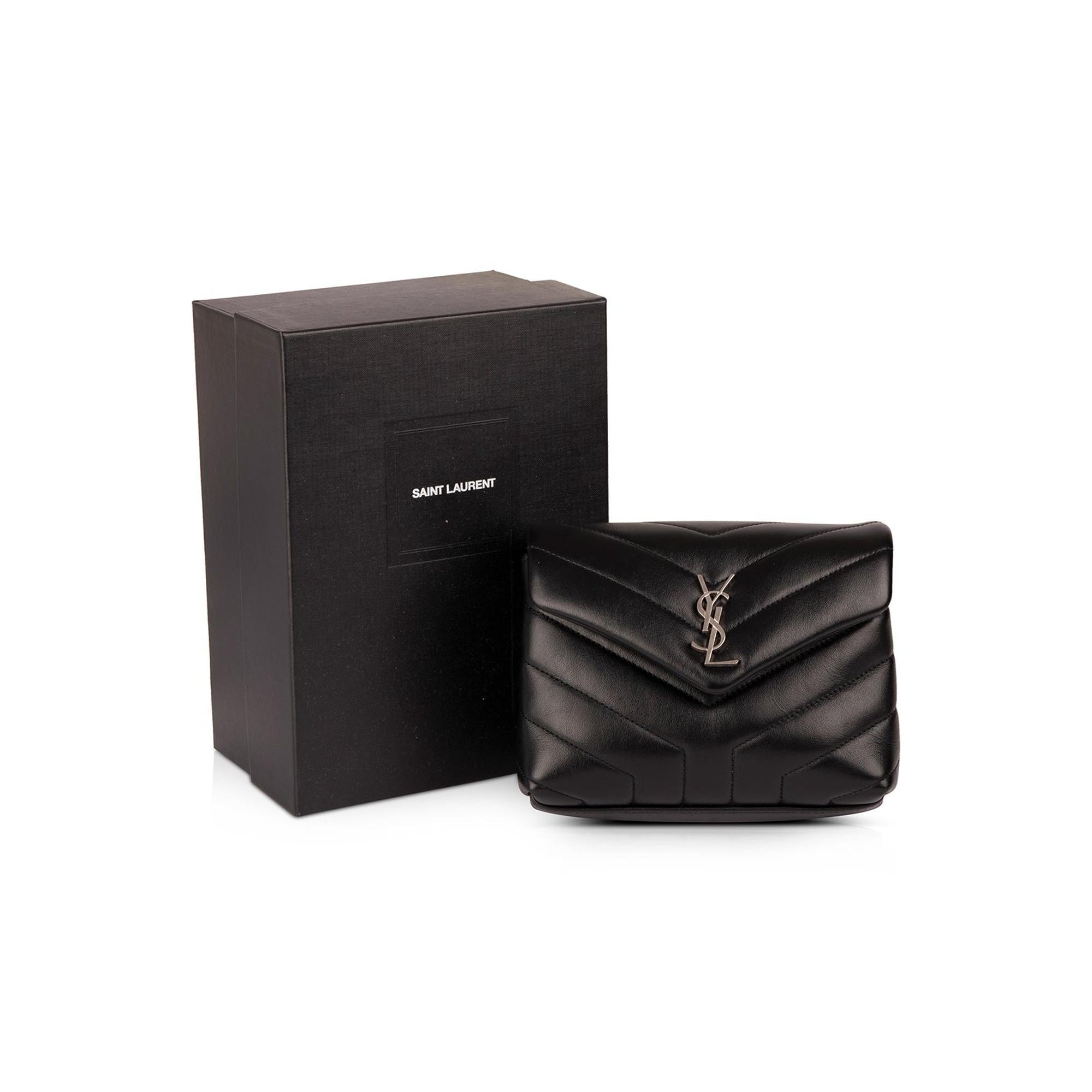 Saint Laurent 2020 Monogram Matelasse Toy Loulou Crossbody Bag w/ Box