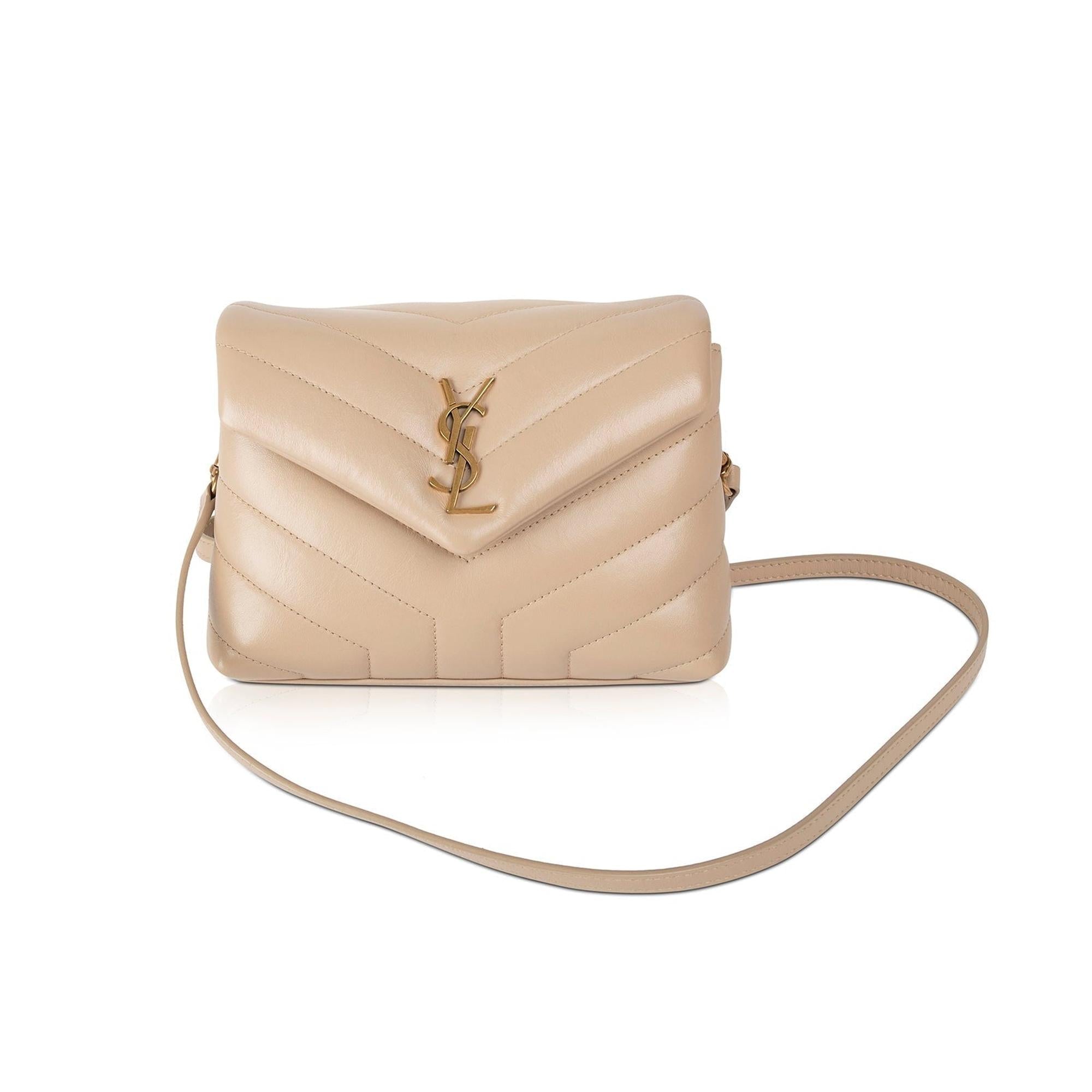 Saint Laurent 2020 Monogram Matelasse Toy Loulou Crossbody Bag w/ Box