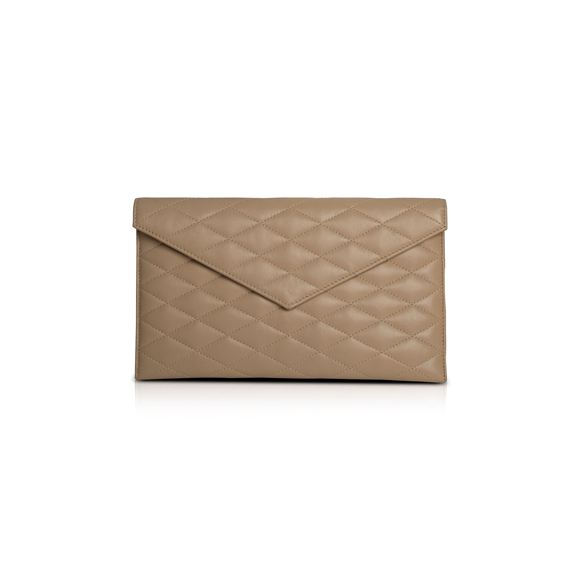 Saint Laurent 2020 Quilted Sade Envelope Pouch Clutch