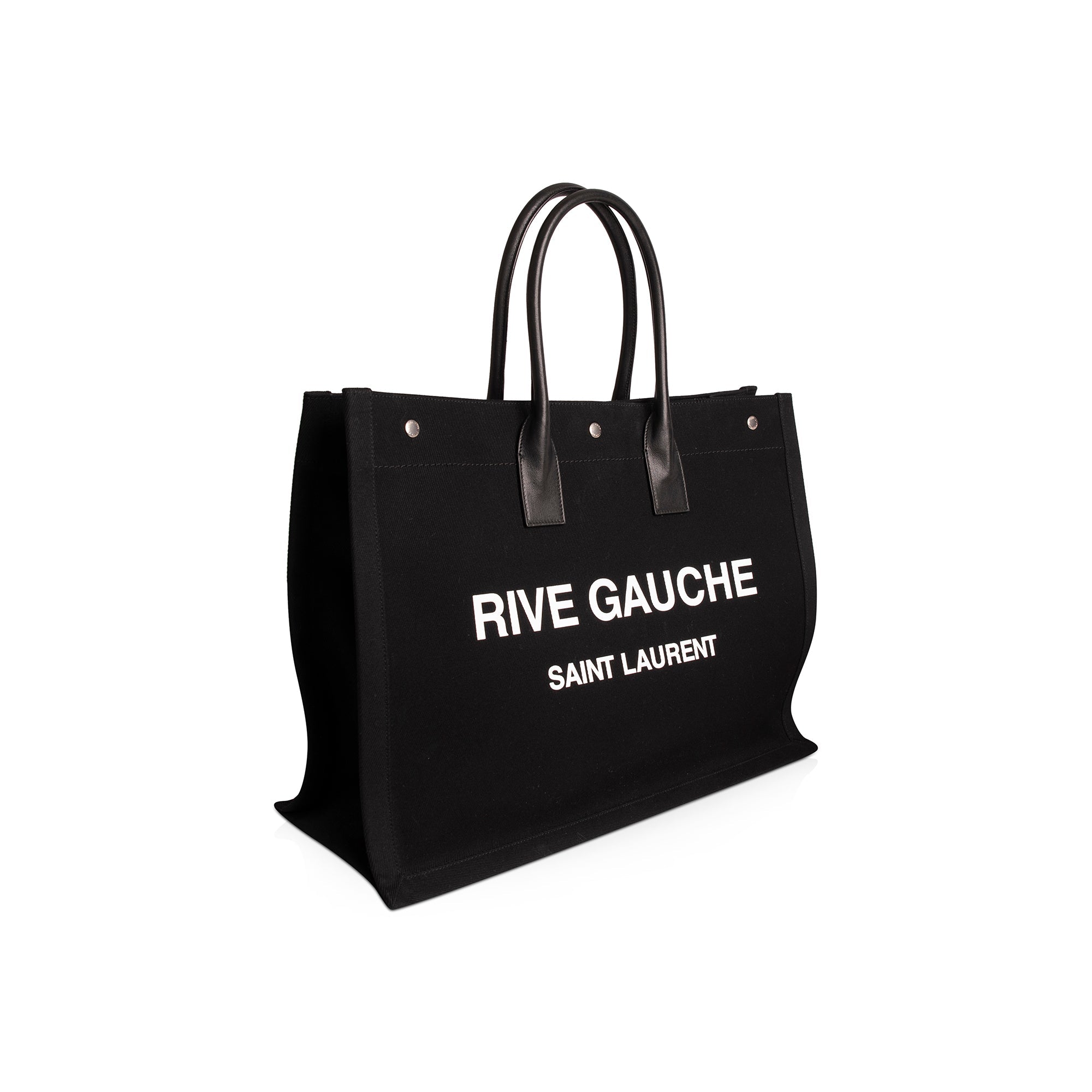 Saint Laurent 2021 Large Rive Gauche Canvas Tote – OLIVER'S