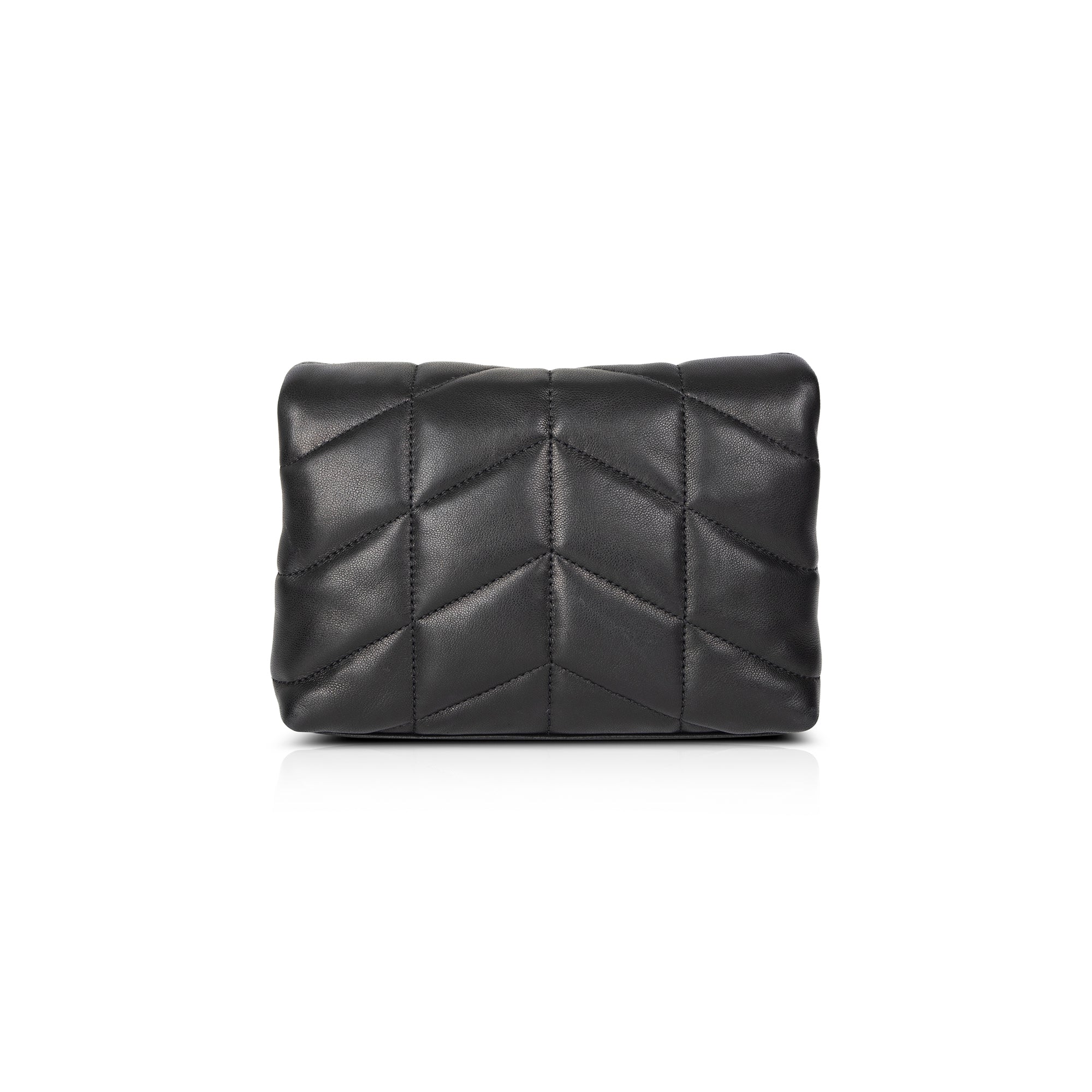 Saint Laurent 2021 Small Puffer Pouch w/ Box