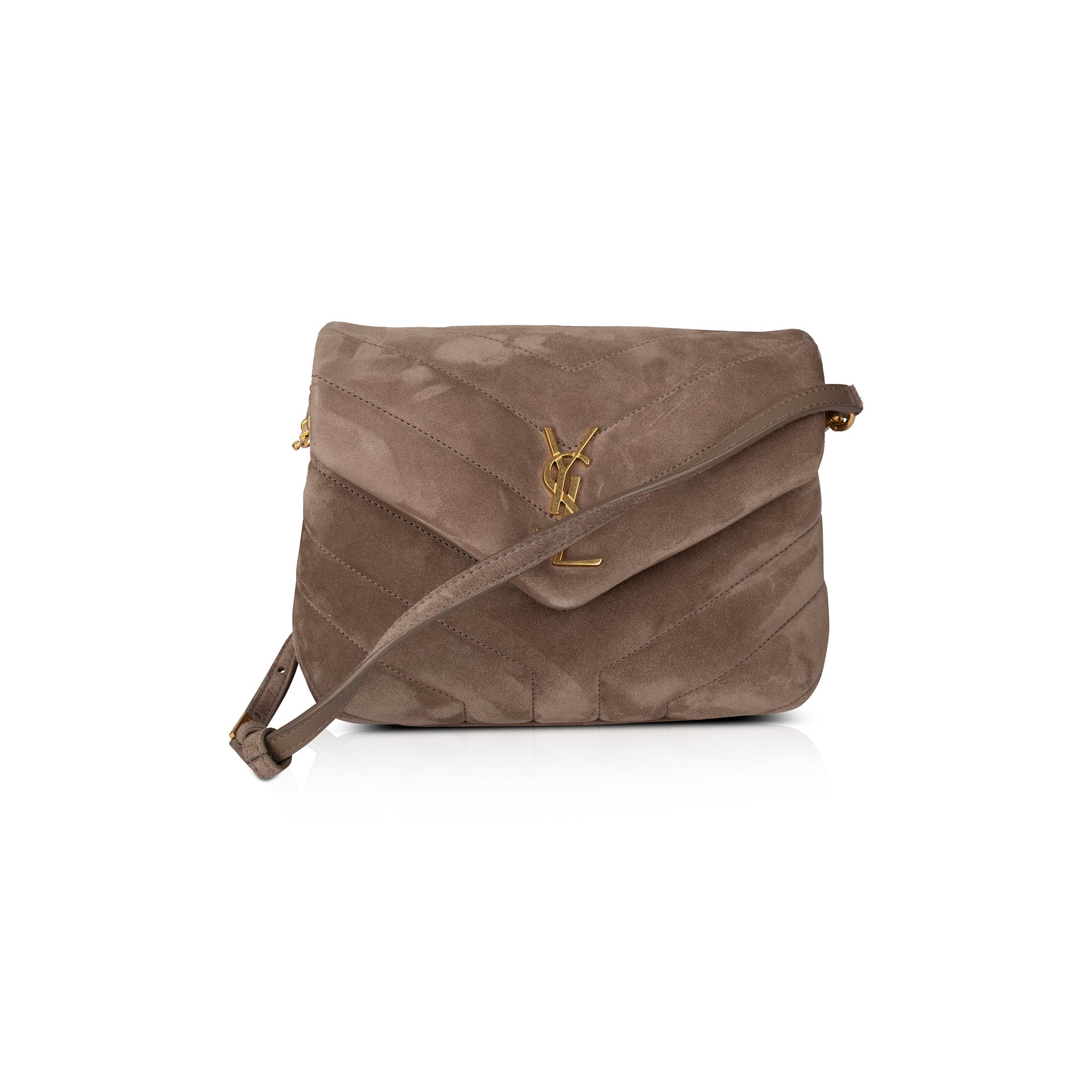 Saint Laurent 2022 Suede Toy Loulou Crossbody Bag