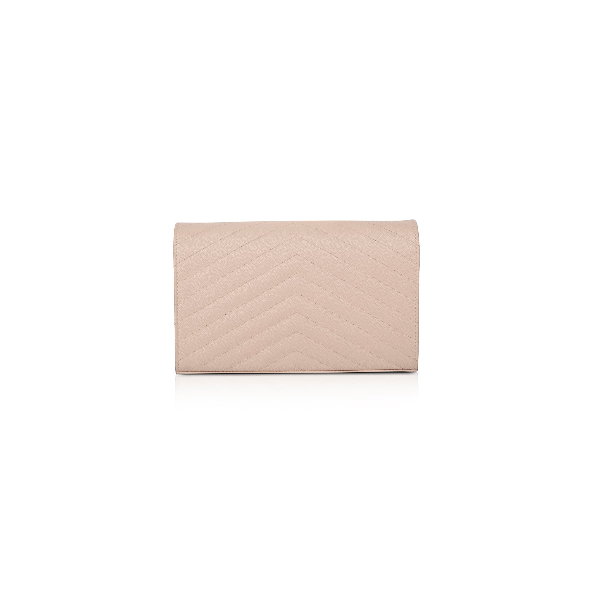 Saint Laurent Classic Monogram Envelope Chain Wallet