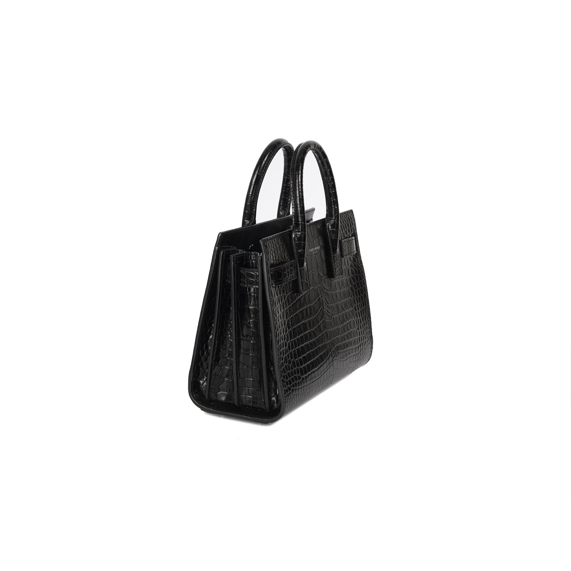 Saint Laurent Embossed Crocodile Nano Sac De Jour