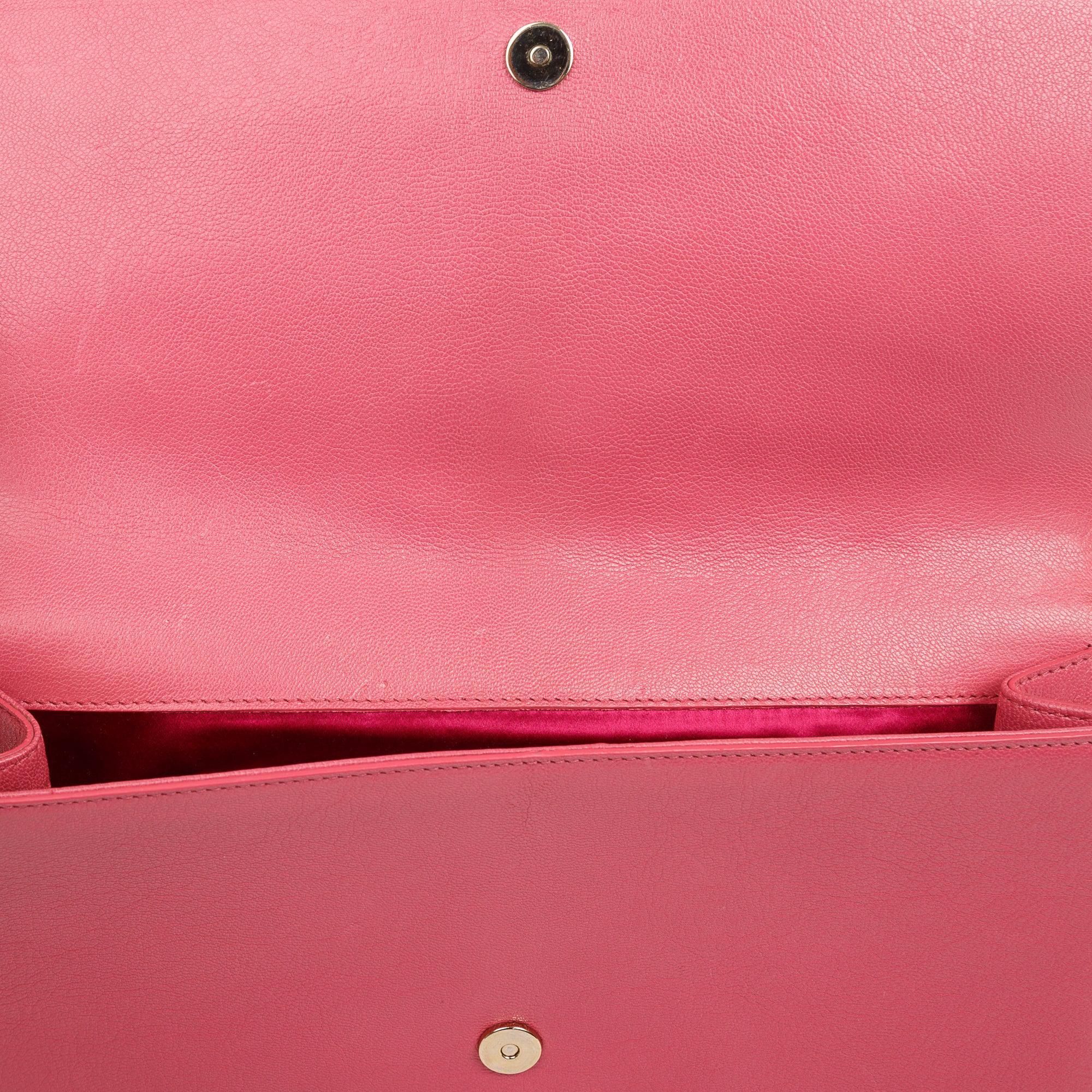 Saint Laurent Large Belle de Jour Clutch w/ Box