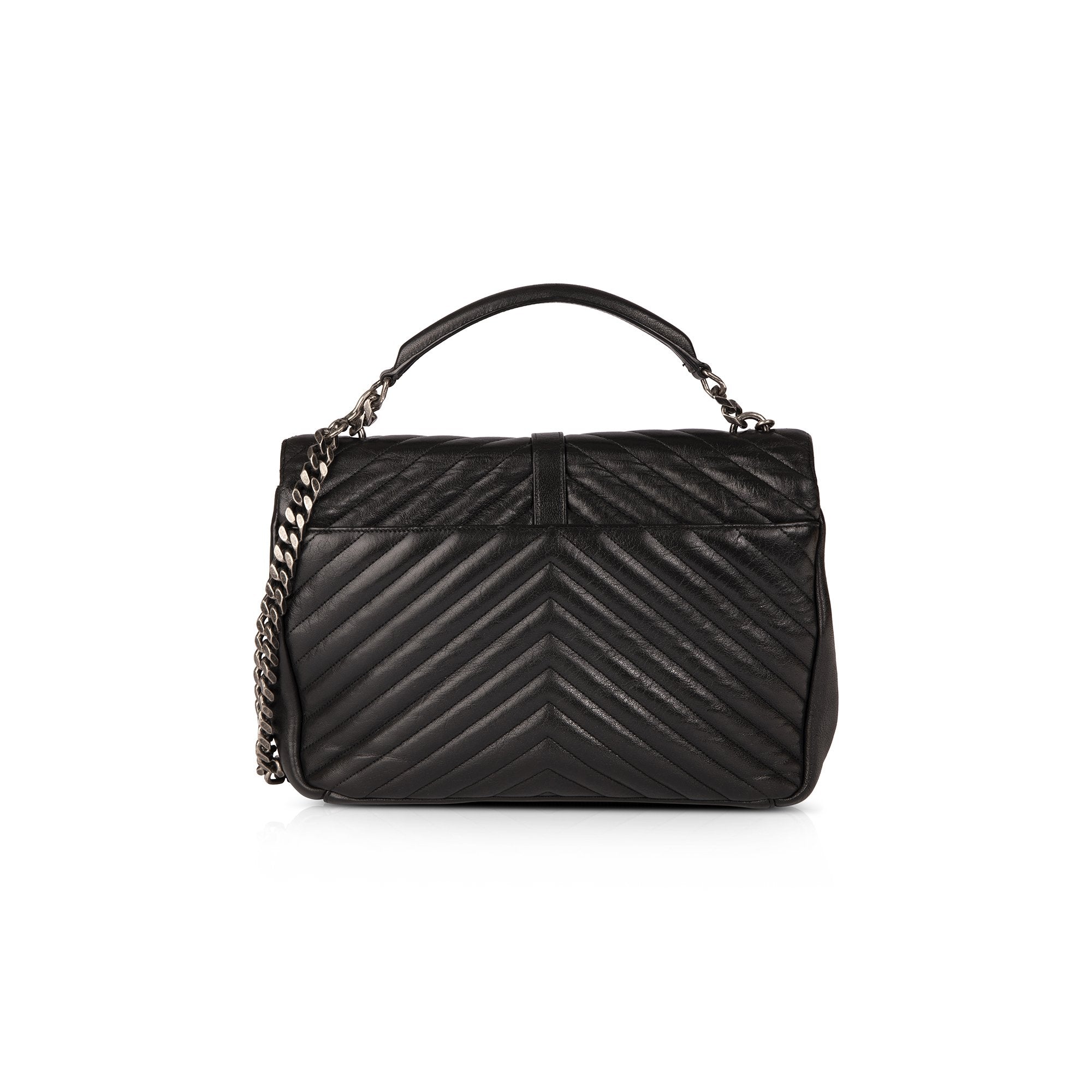 Saint Laurent Large Chevron College Bag