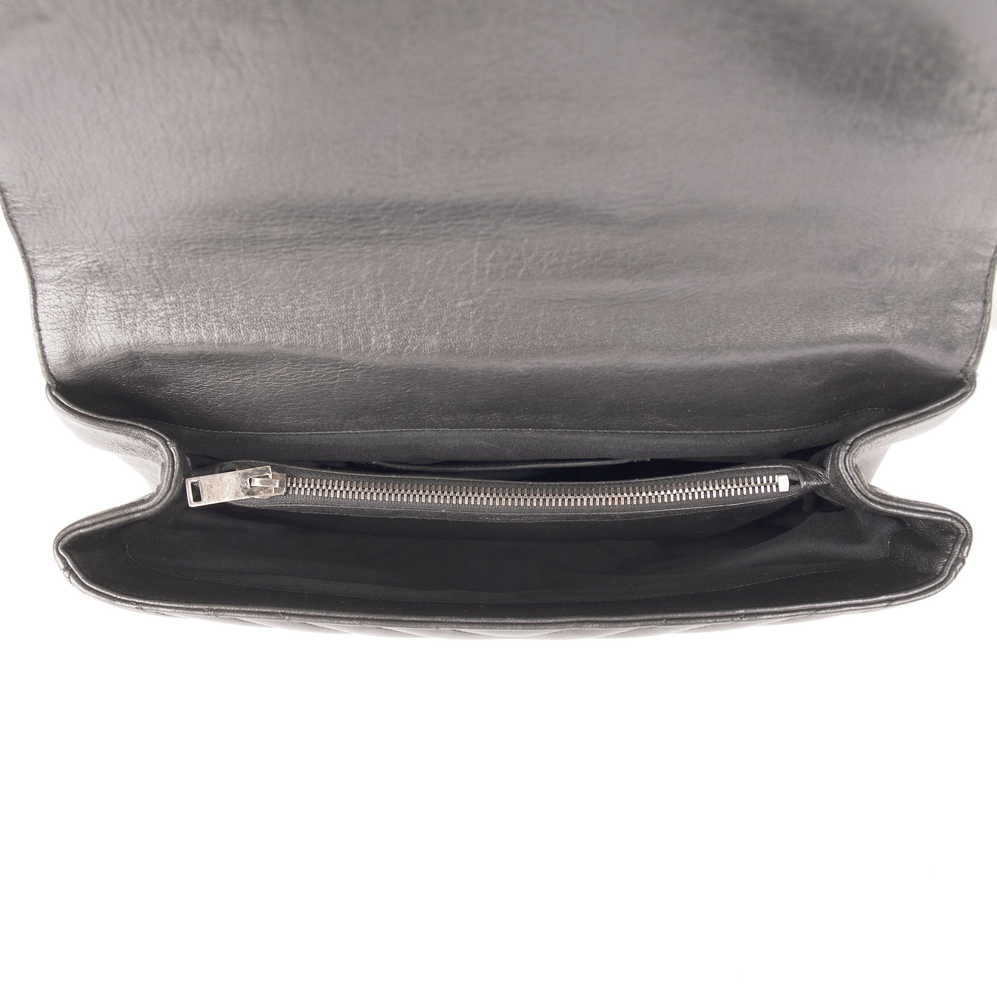 Saint Laurent Large Chevron College Bag