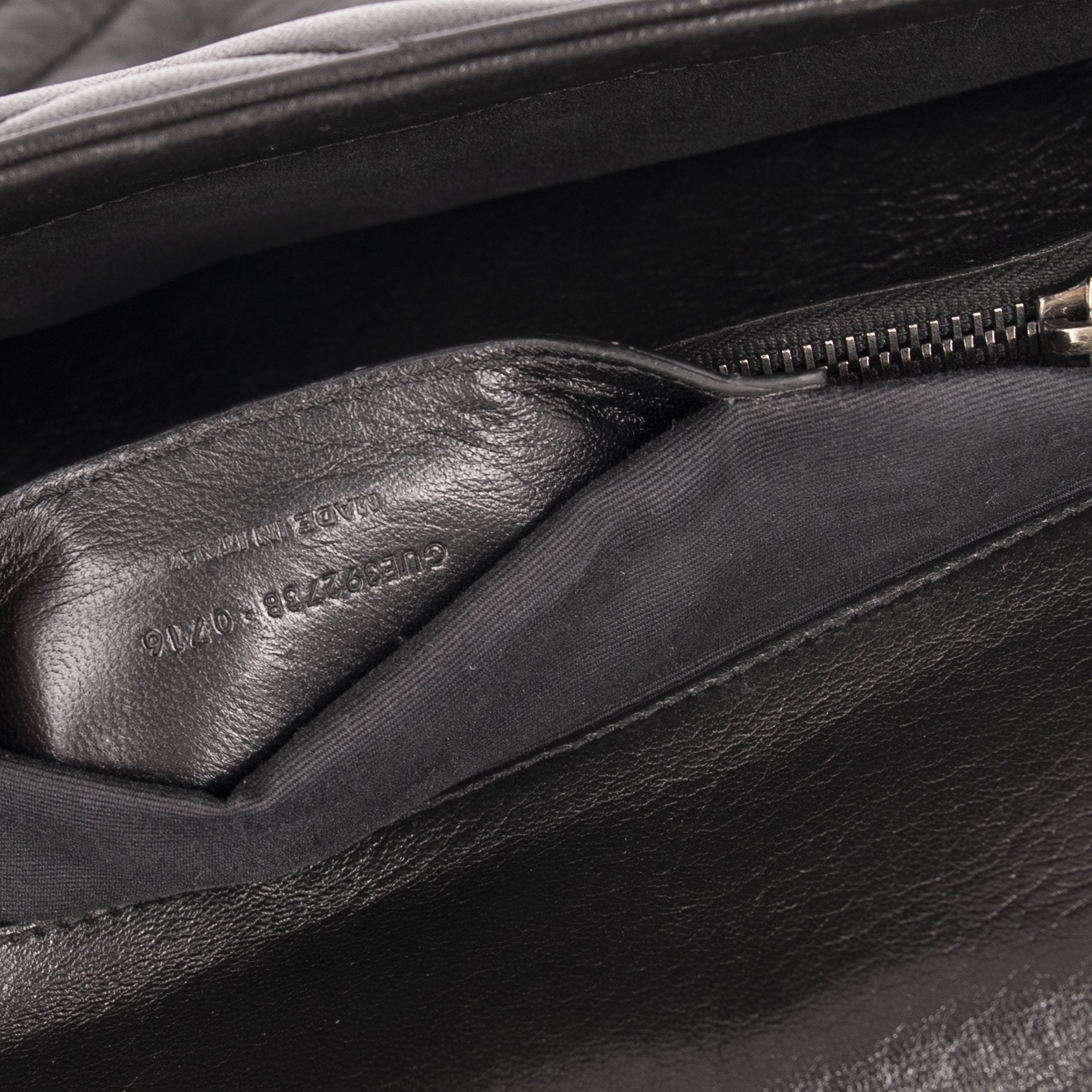 Saint Laurent Large Chevron College Bag