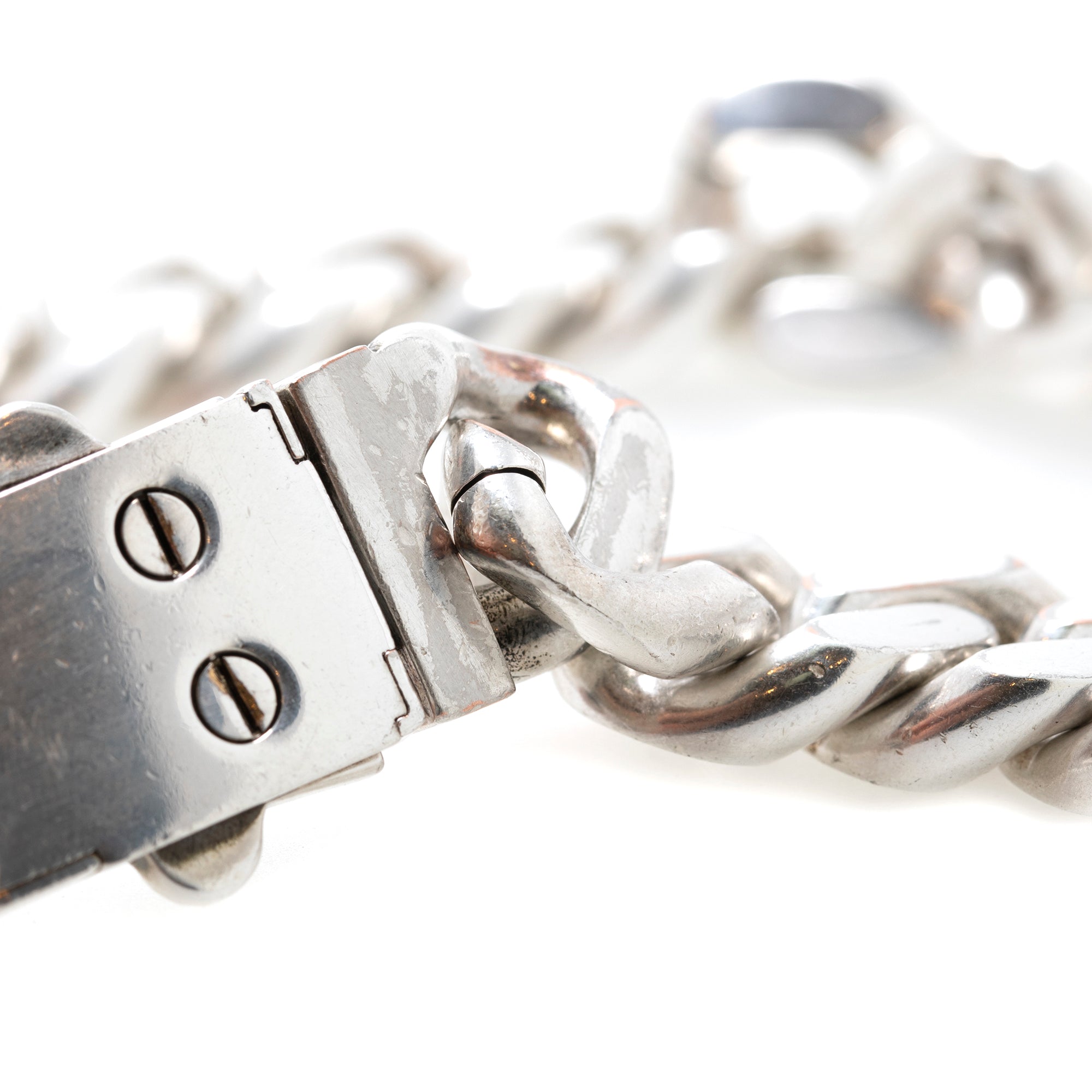 Saint Laurent Large Metal Curb Chain Necklace