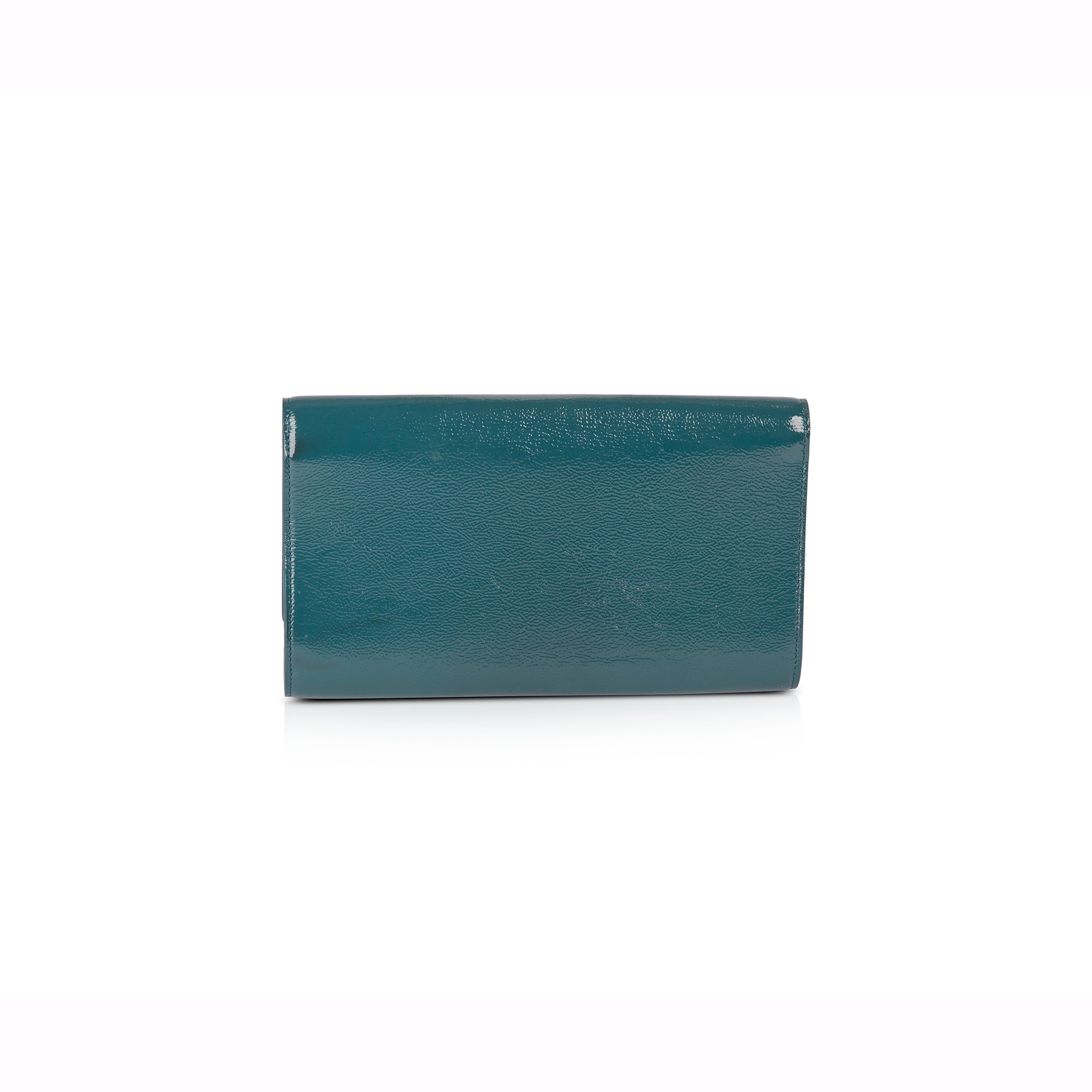 Saint Laurent Large Patent Leather Belle de Jour Clutch