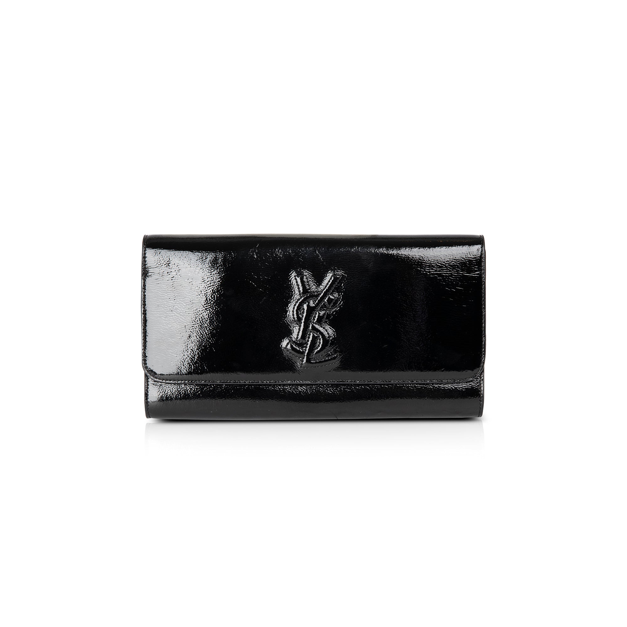 Saint Laurent Large Patent Leather Belle de Jour Clutch