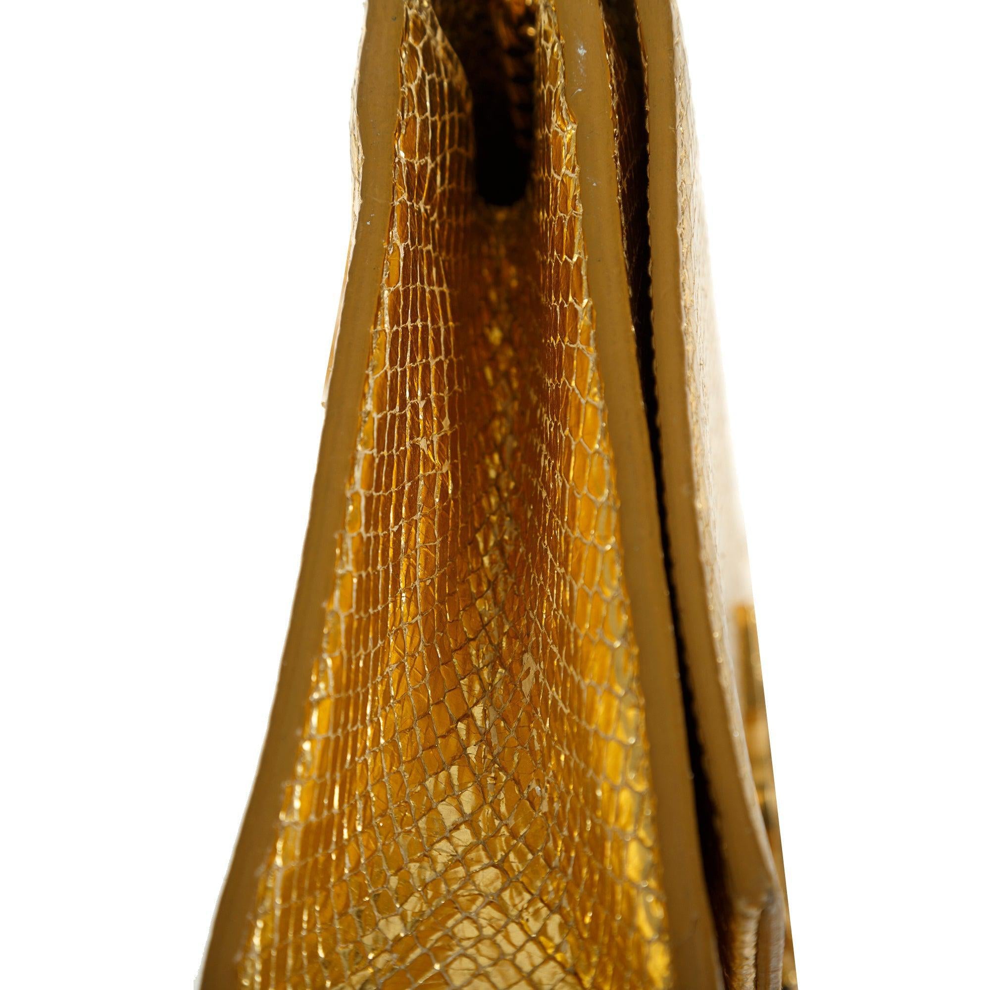 Saint Laurent Medium Python-Embossed Kate Monogram Tassel Bag w/ Box