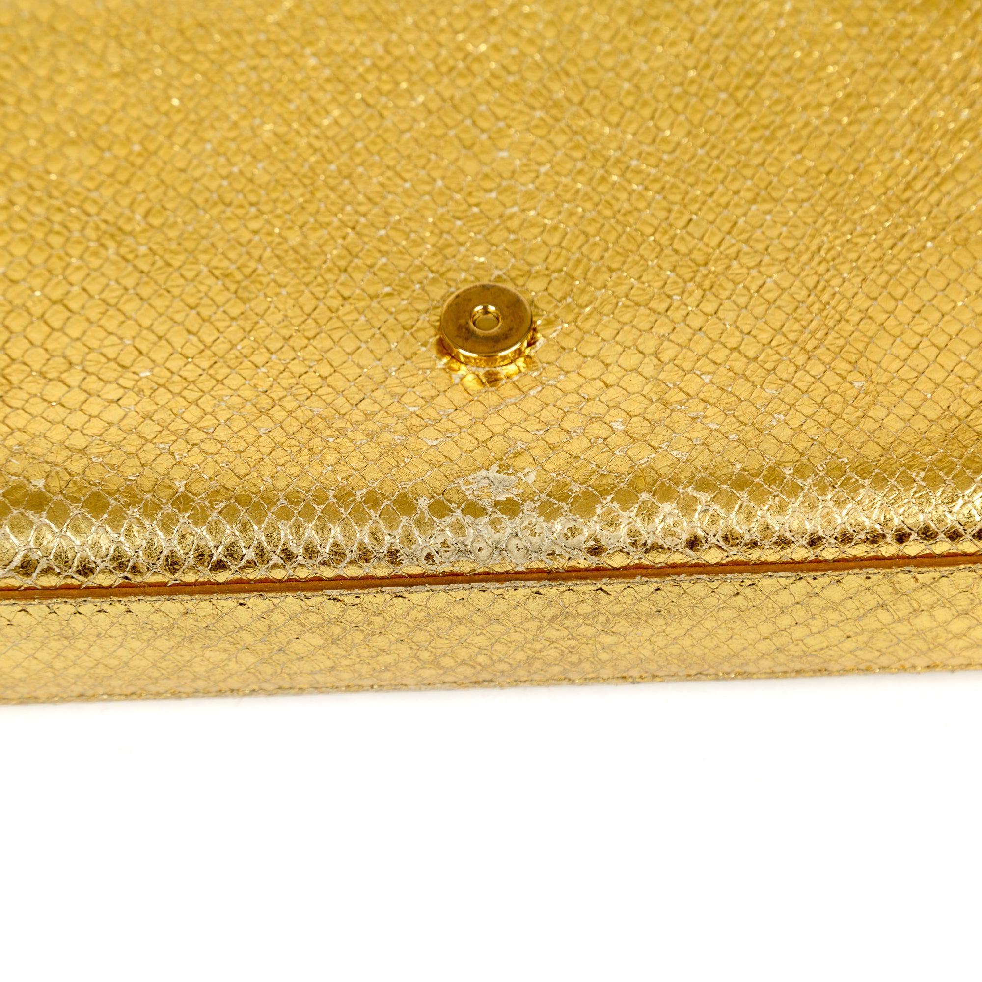 Saint Laurent Medium Python-Embossed Kate Monogram Tassel Bag w/ Box