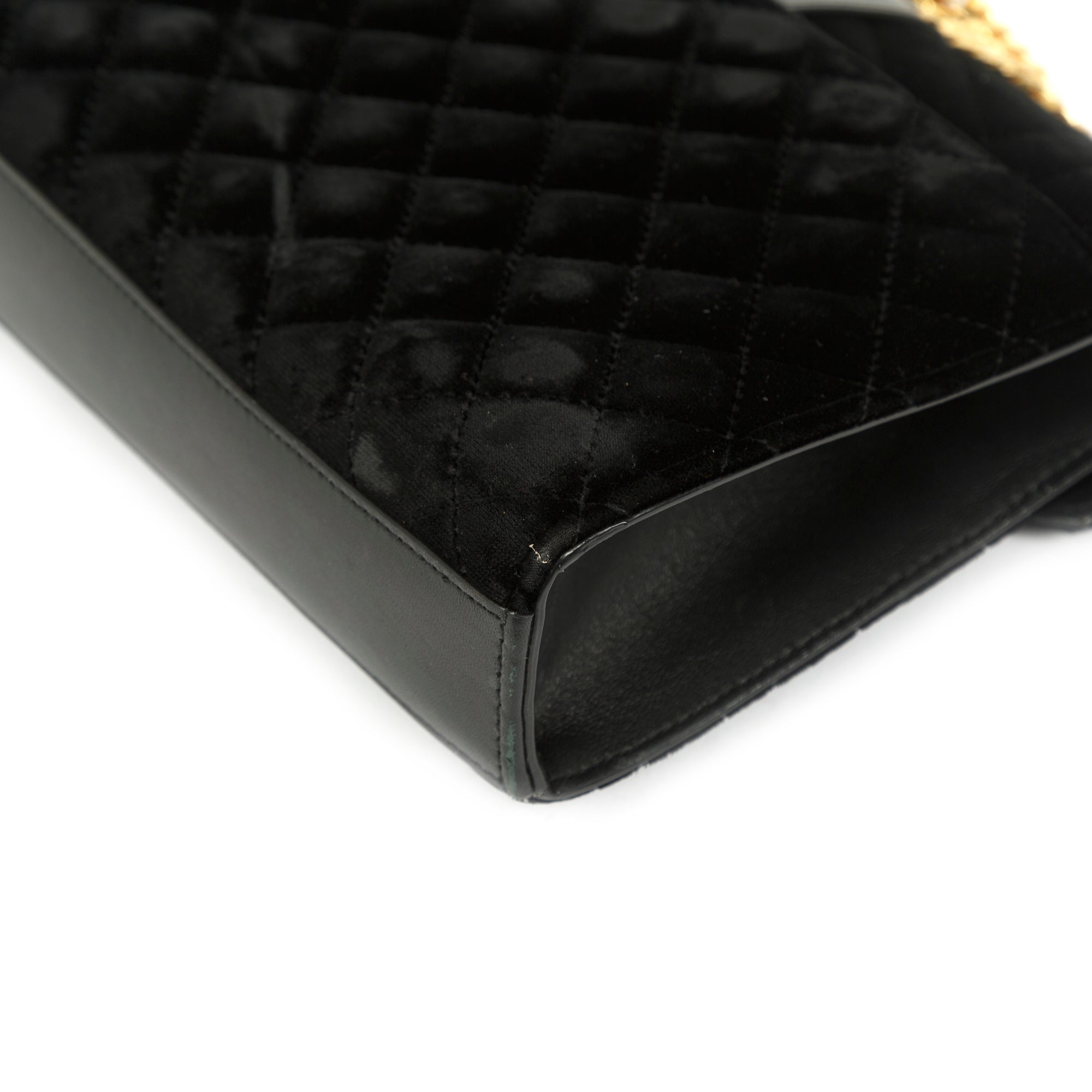 Saint Laurent Medium Velvet Mix Matelasse Envelope Chain Bag