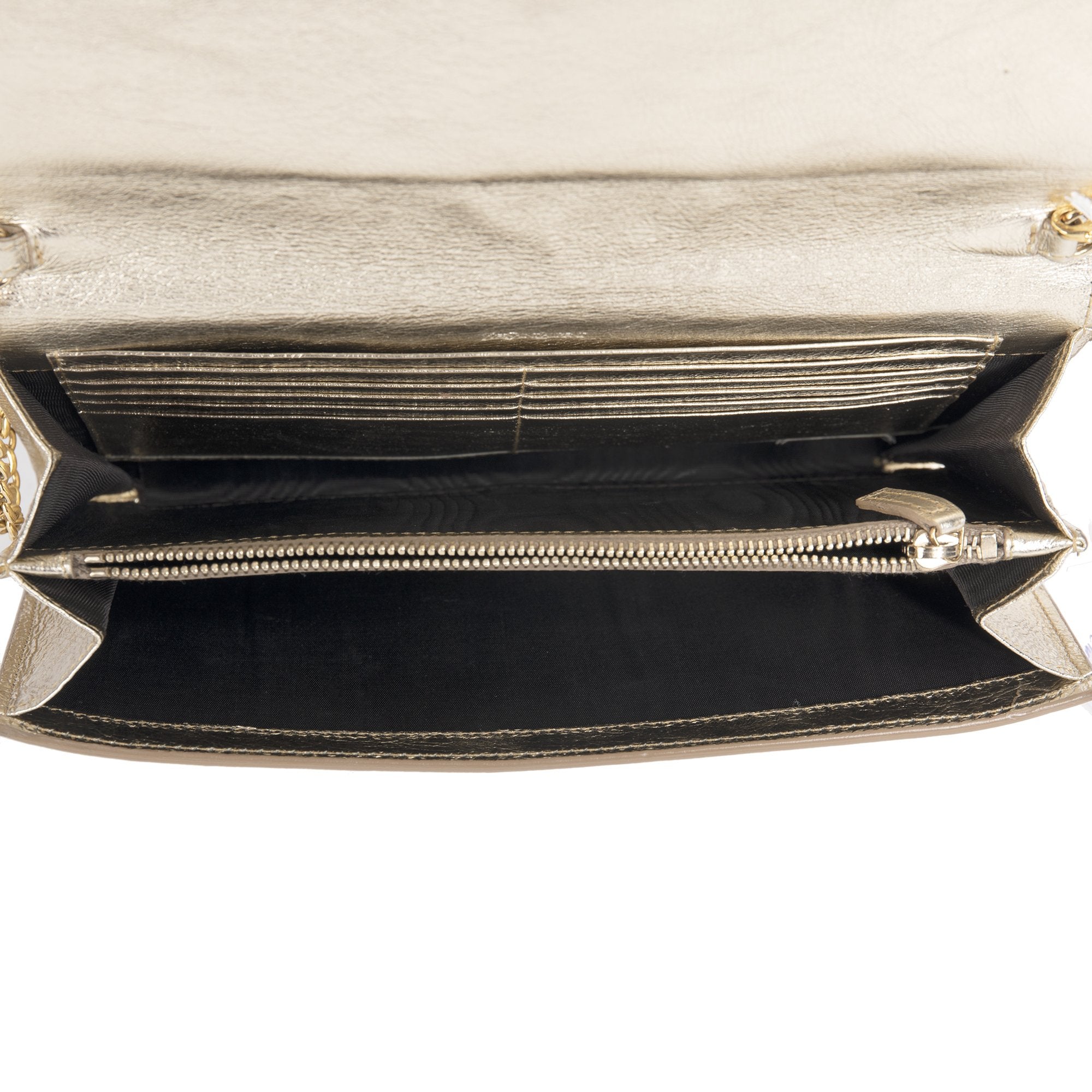 Saint Laurent Metallic Belle De Jour Clutch