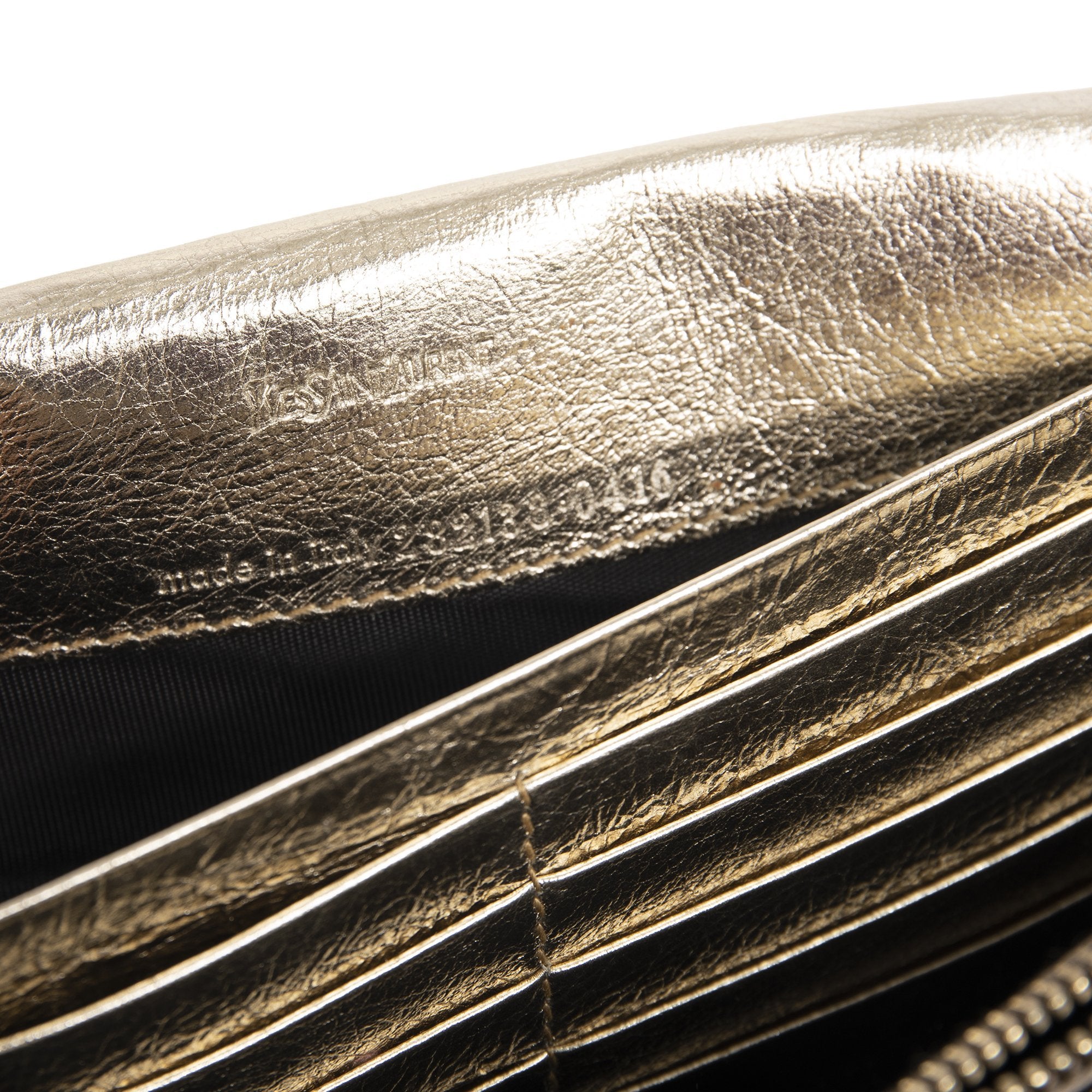 Saint Laurent Metallic Belle De Jour Clutch