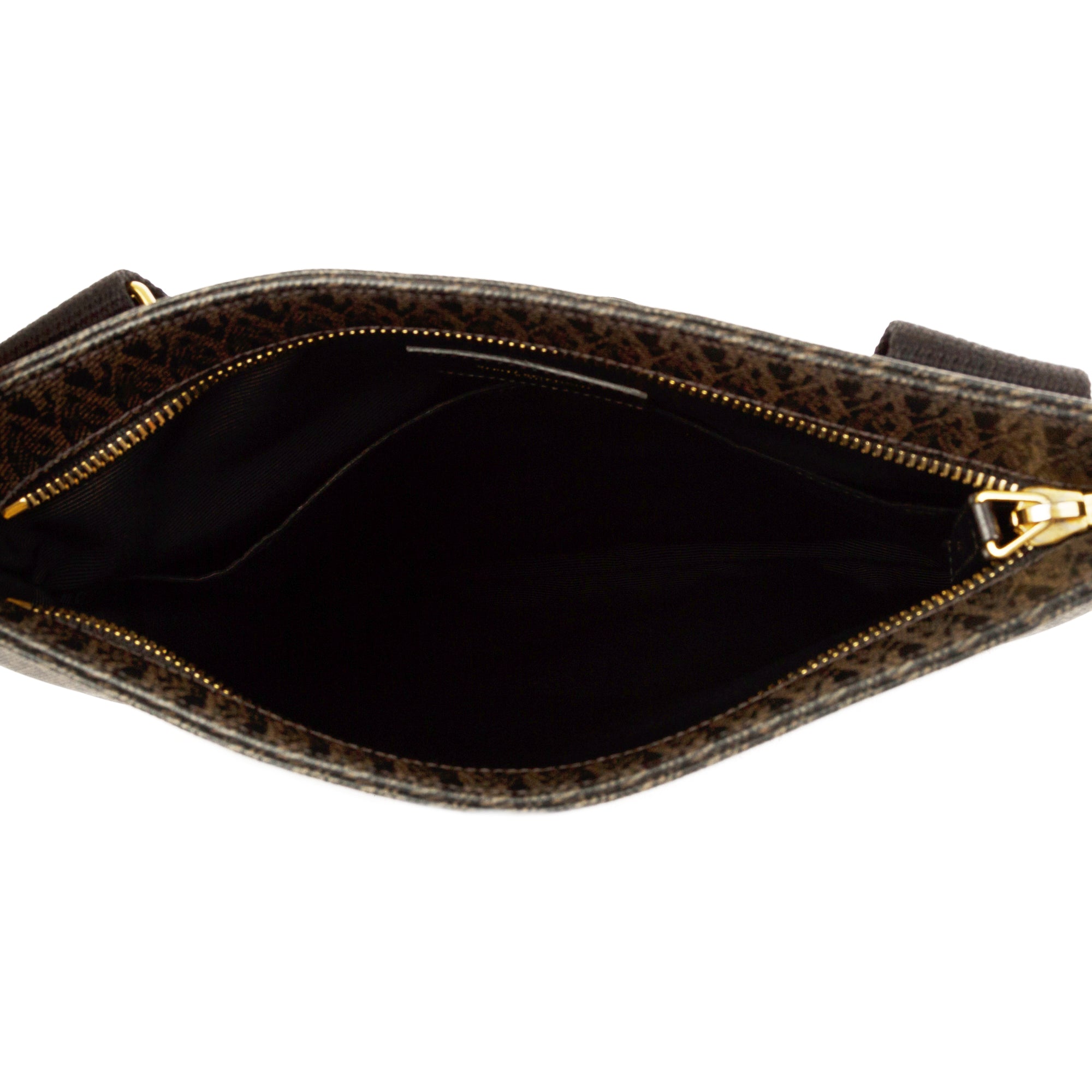 Saint Laurent Monogram Canvas Flat Messenger Bag