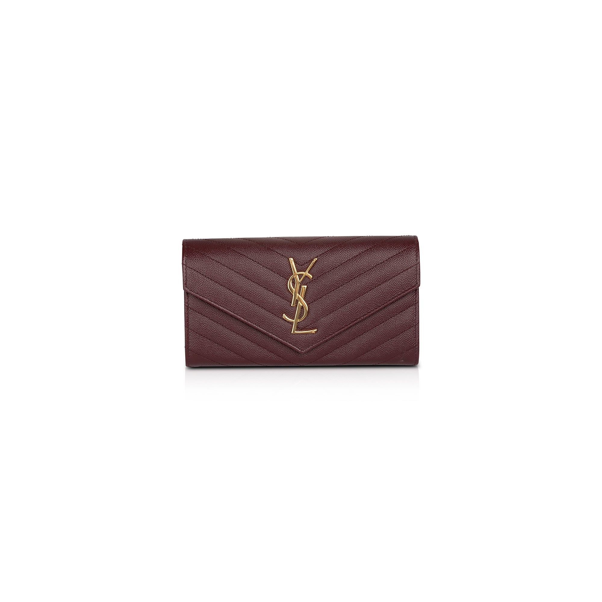 Saint Laurent Monogram Cassandre Envelope Wallet w/ Box
