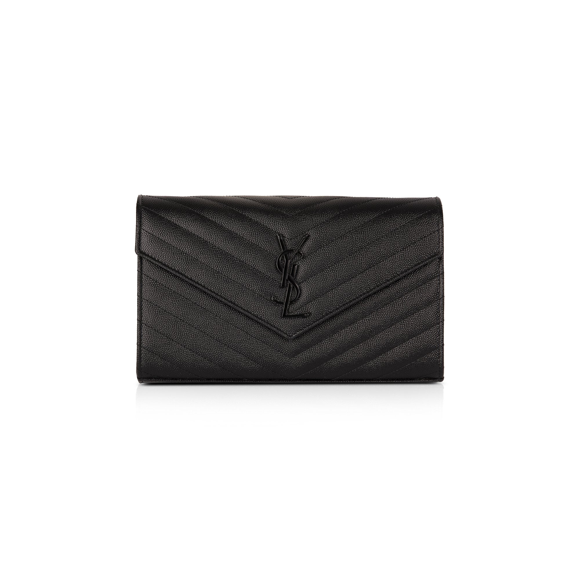 Saint Laurent Monogram Chain Wallet w/ Box
