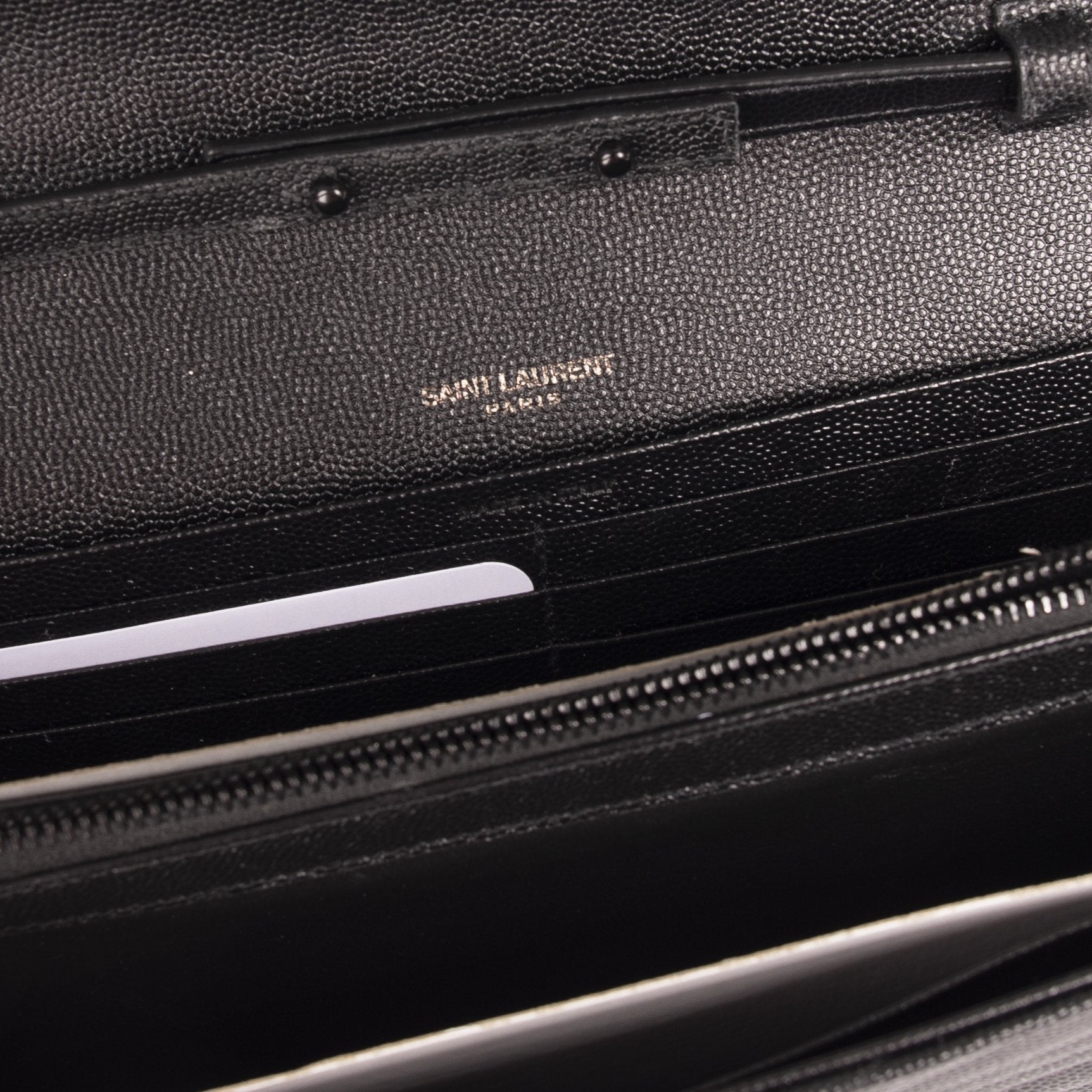 Saint Laurent Monogram Chain Wallet w/ Box