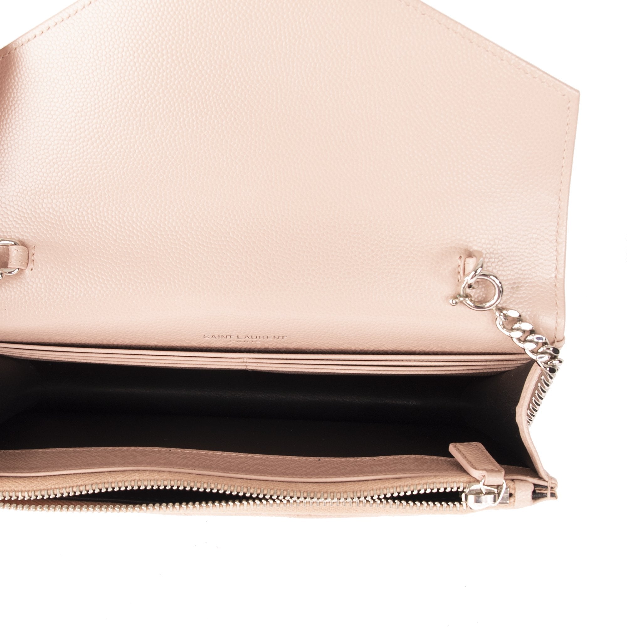 Saint Laurent Monogram Matelasse Envelope Chain Wallet