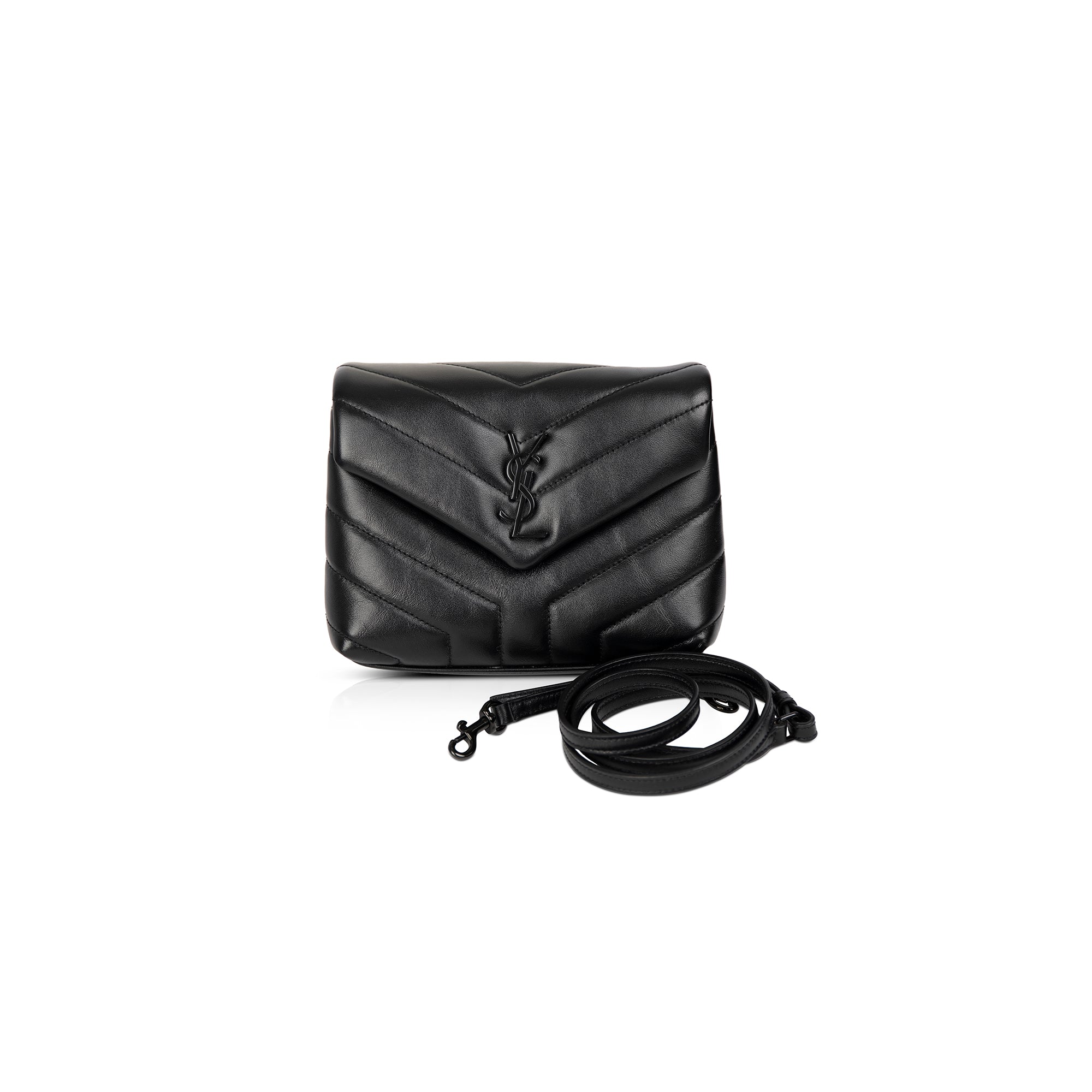 Saint Laurent Monogram Matelasse Toy Loulou Crossbody Bag w/ Box