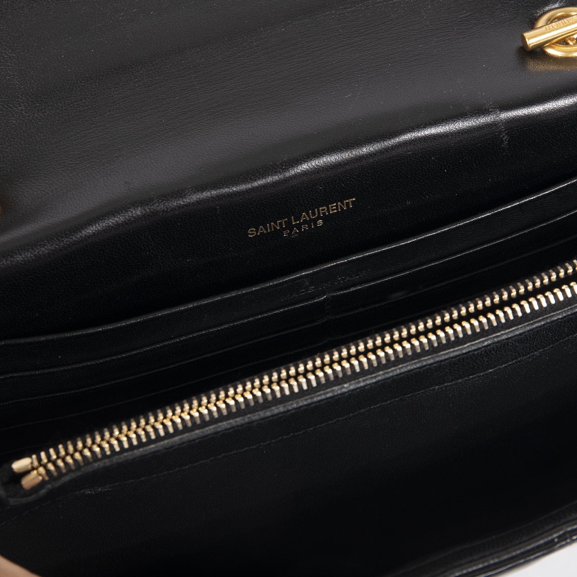 Saint Laurent Monogram Vicky Chain Wallet w/ Box