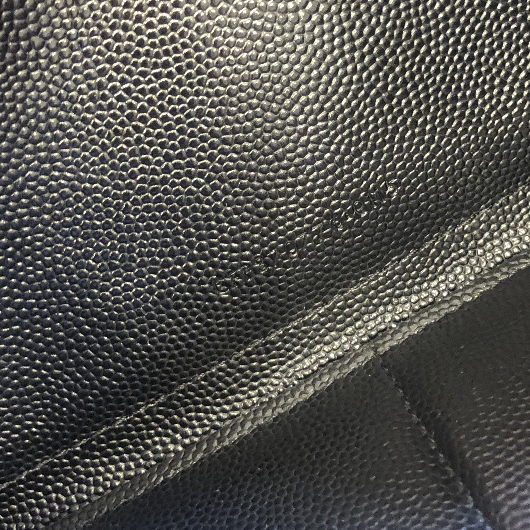 Saint Laurent Monogram Zip-Up Leather Wallet w/Box