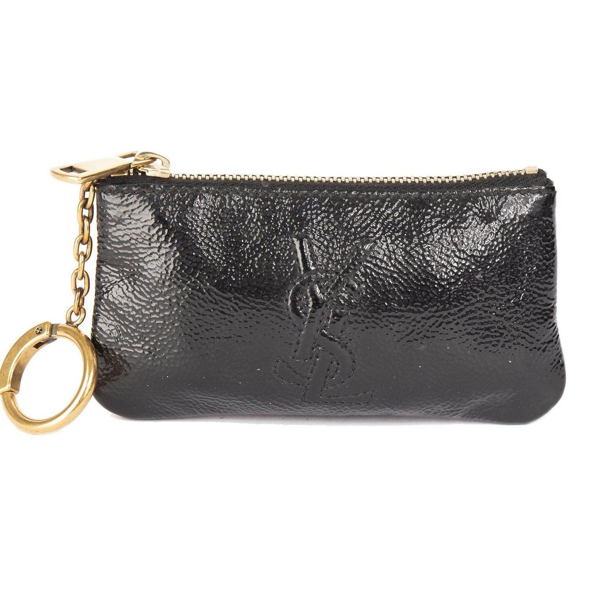 Saint Laurent Patent Leather Key Pouch