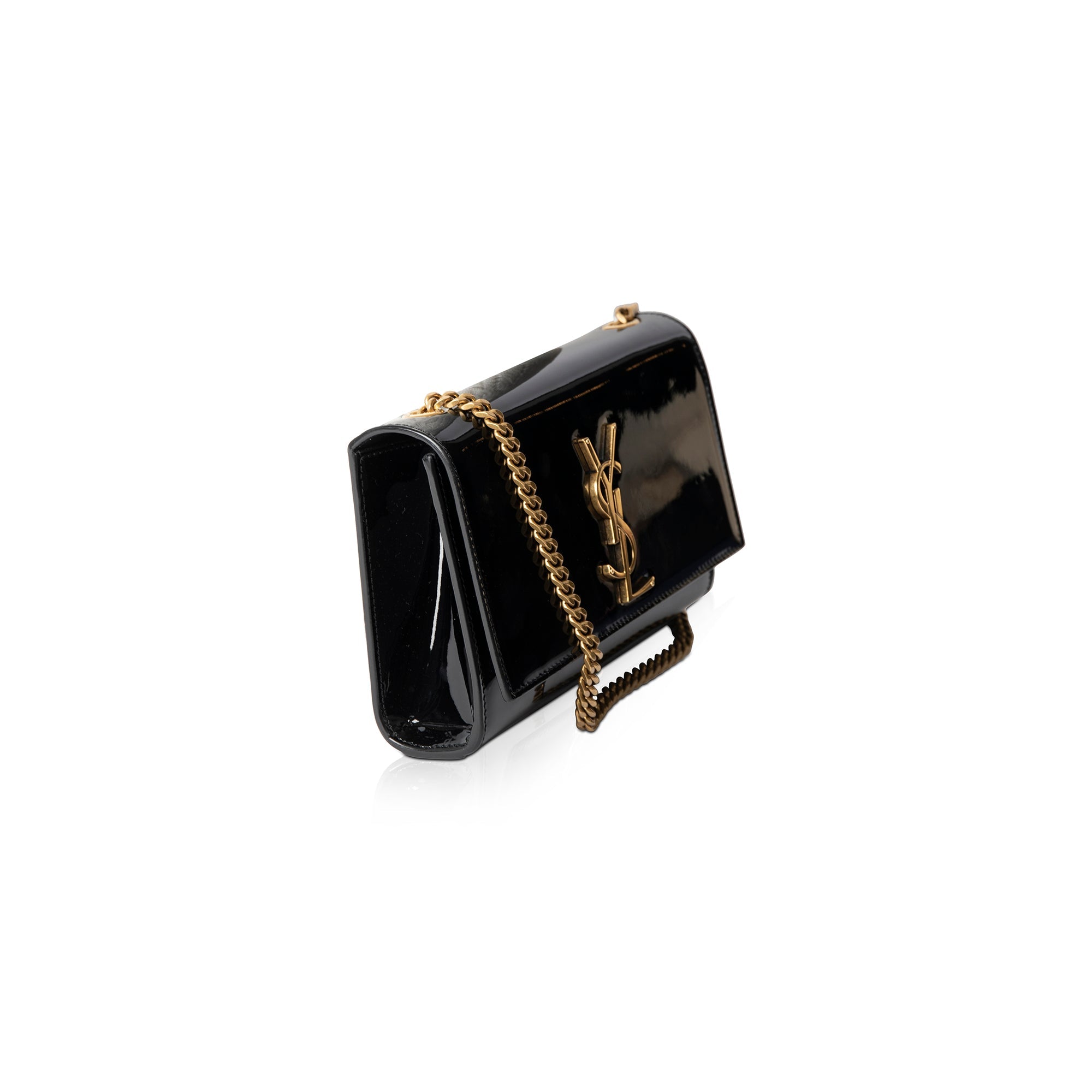 Saint Laurent Patent Leather Small Kate Shoulder Bag