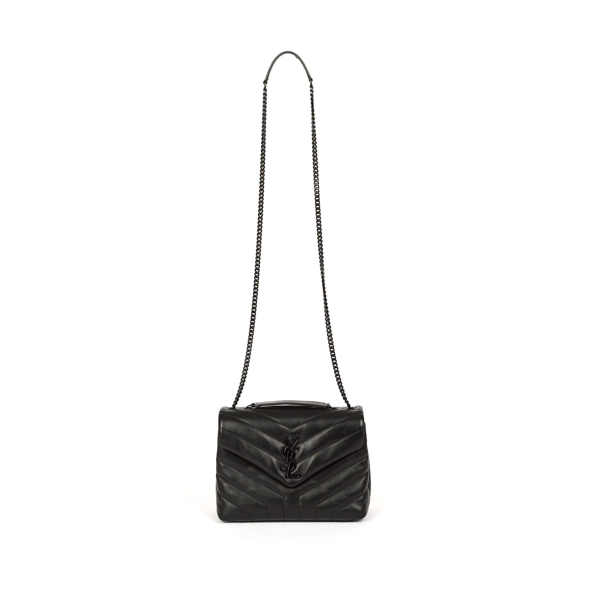 Saint Laurent Small Loulou Monogram Chain Shoulder Bag