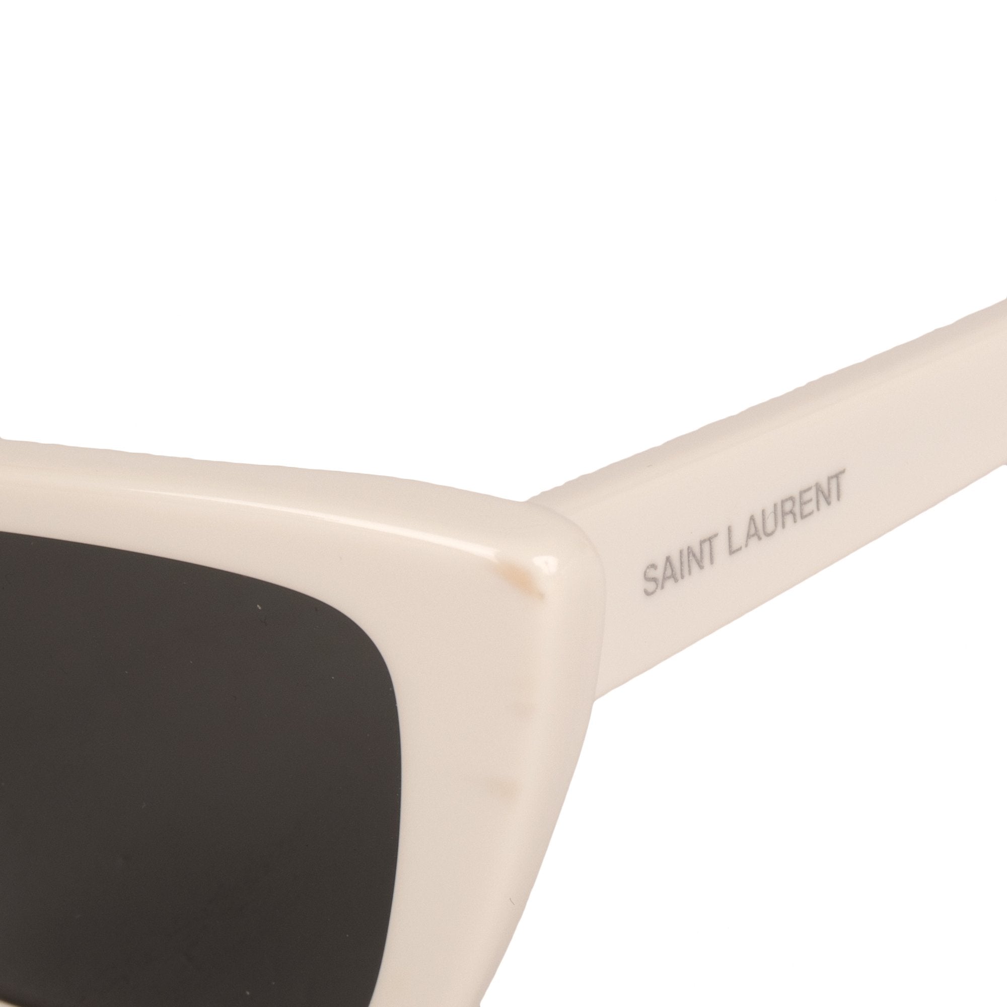 Saint Laurent White SL 276 MICA Sunglasses w/ Case