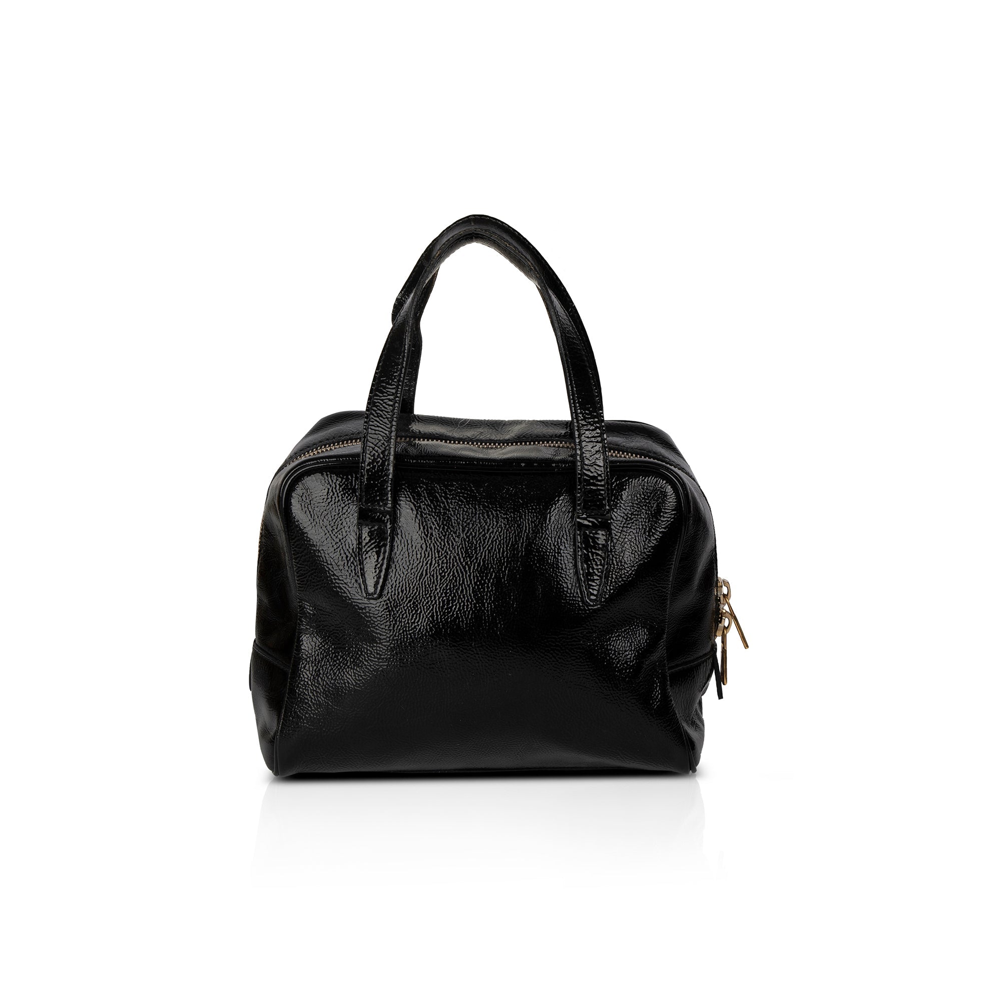 Saint Laurent Y Mail Patent Leather Handle Bag