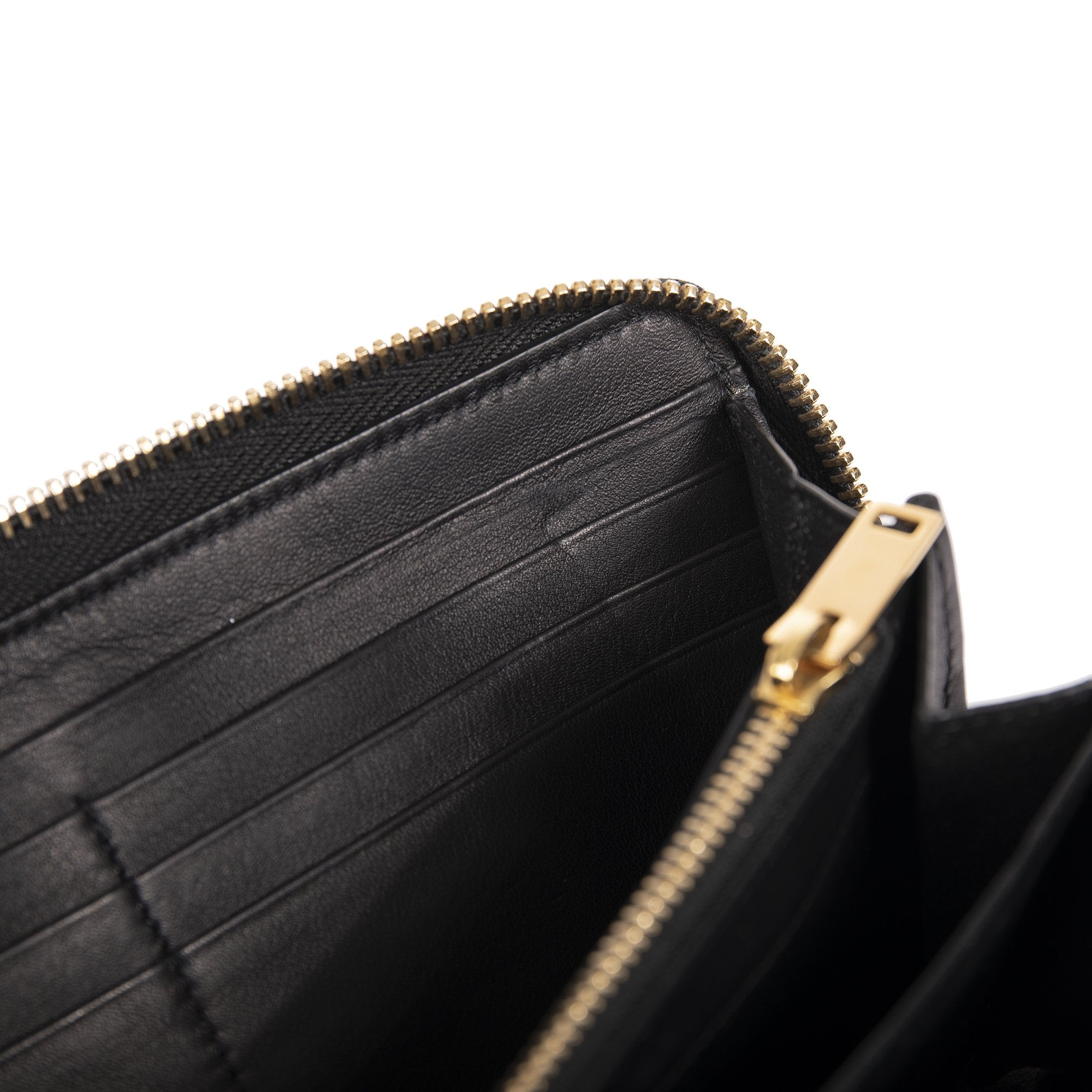 Saint Laurent YSL Line Zip Around Wallet