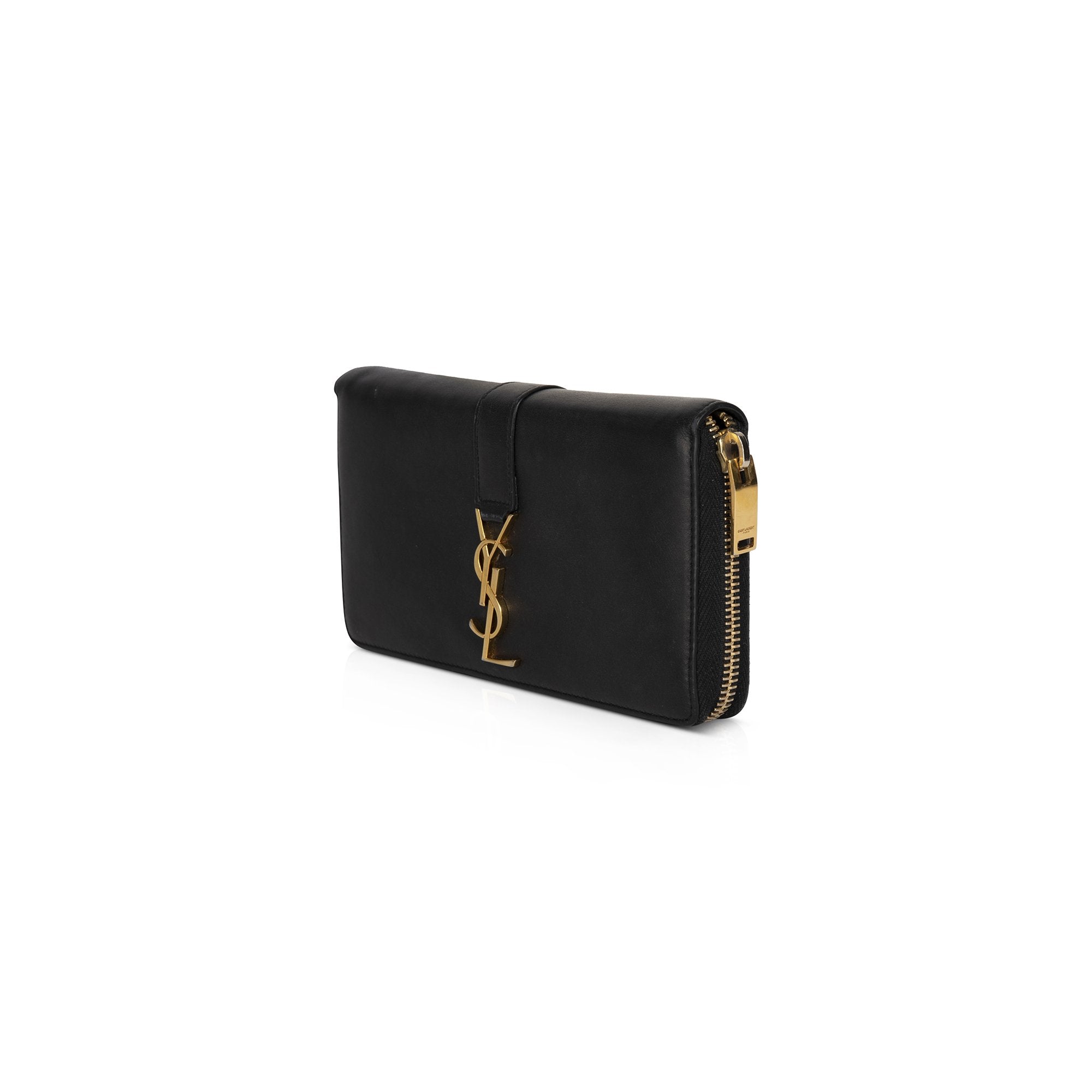 Saint Laurent YSL Line Zip Around Wallet