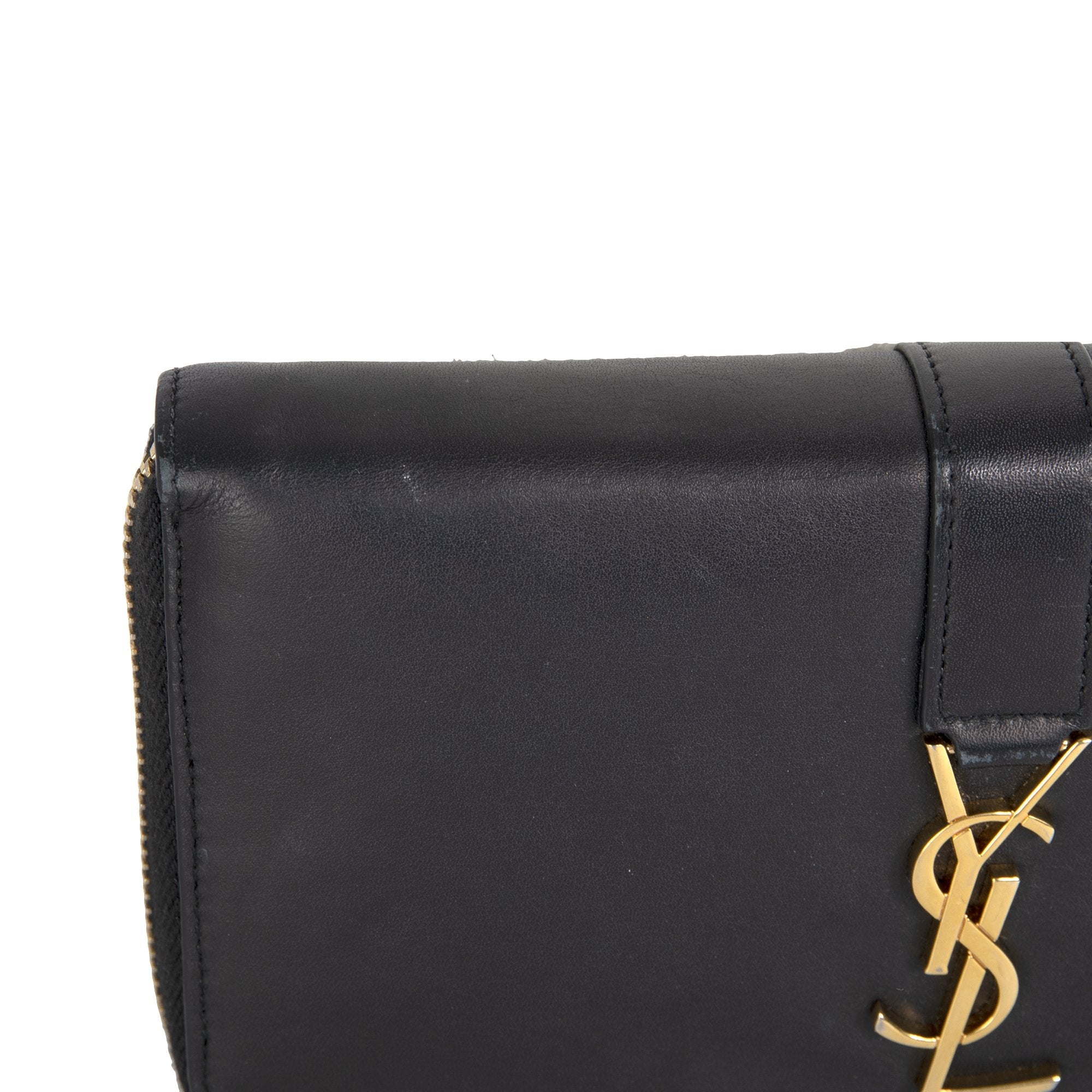 Saint Laurent YSL Line Zip Around Wallet