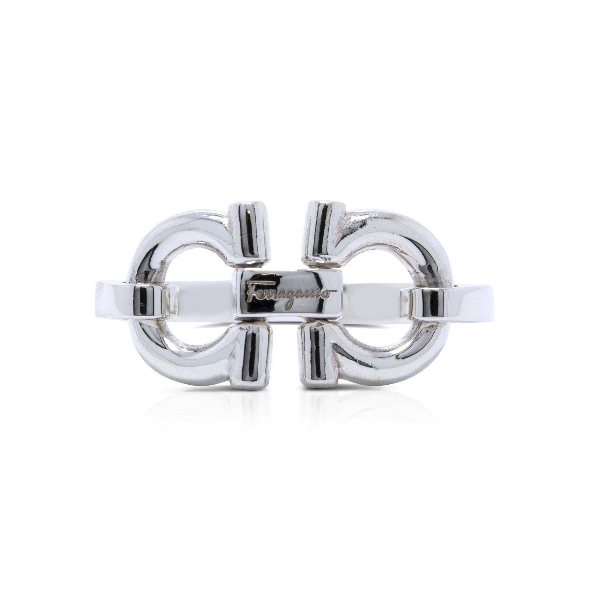 Salvatore Ferragamo Double Gancio Ring
