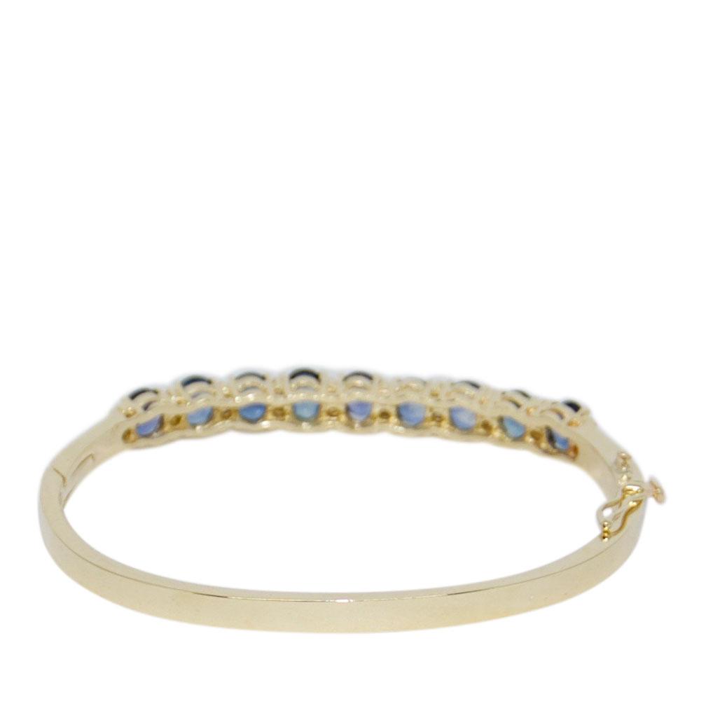 Sapphire & Diamond Bangle Bracelet
