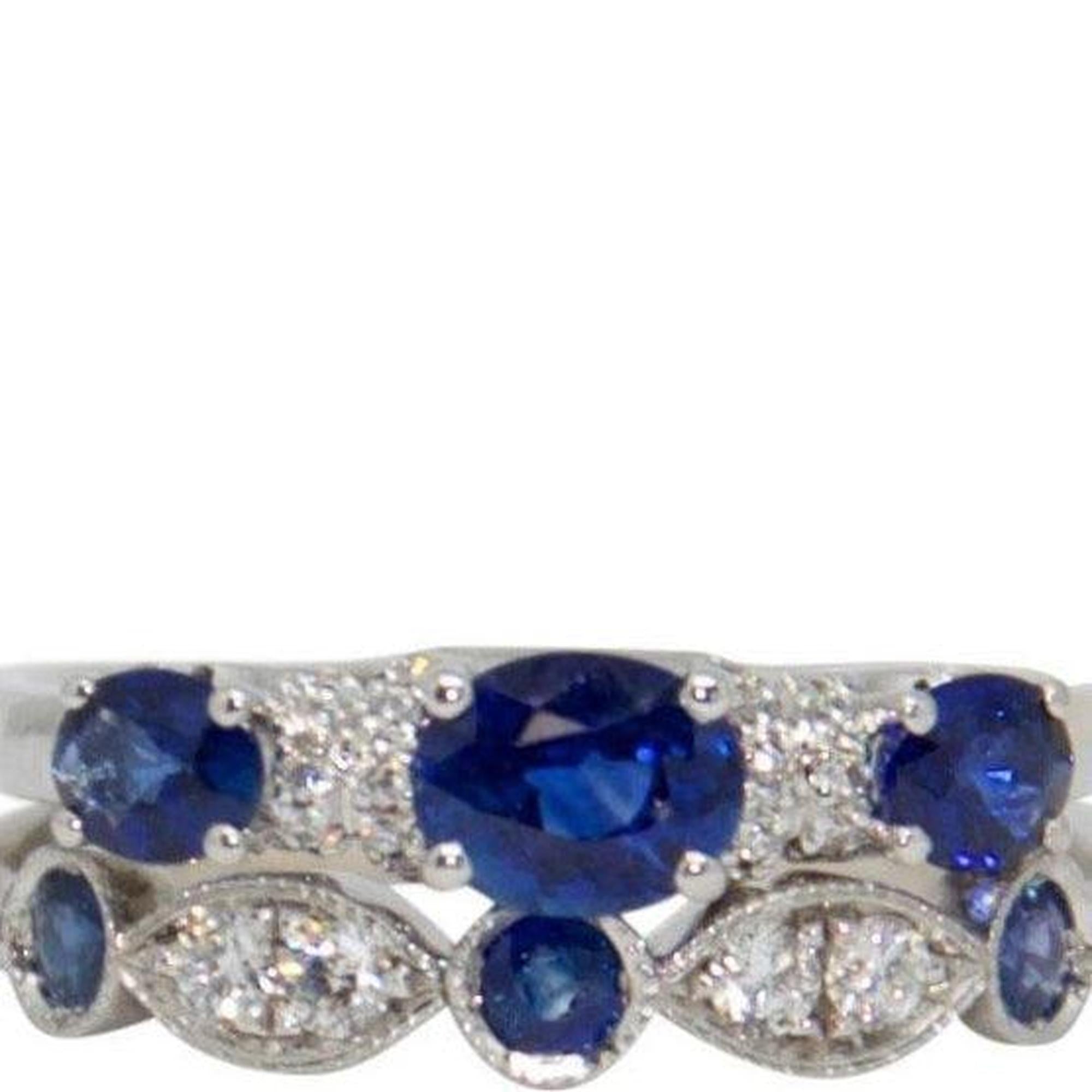 Sapphire & Diamond Ring Set