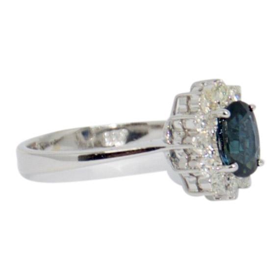 Sapphire and Diamond Cocktail Ring