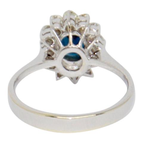 Sapphire and Diamond Cocktail Ring